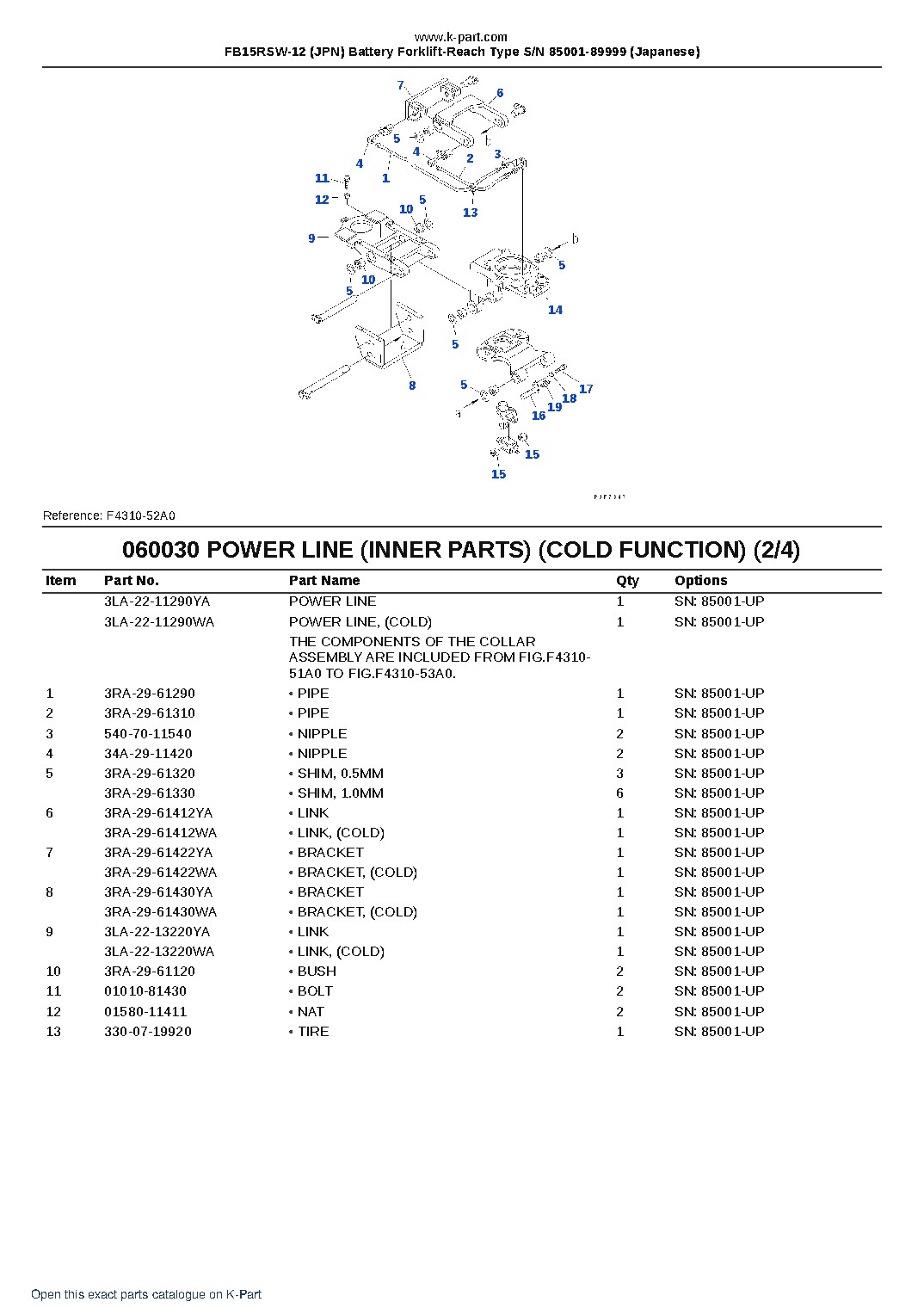 FB15RSW-12 (JPN) Battery Forklift-Reach Type S/N 85001-89999 (Japanese) – sample page 10