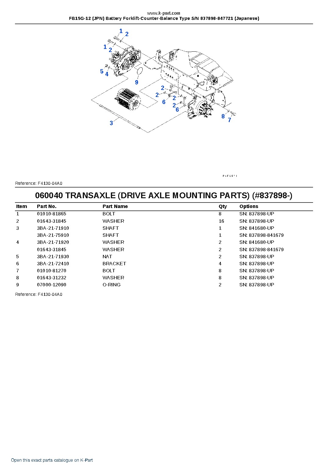 FB15G-12 (JPN) Battery Forklift-Counter-Balance Type S/N 837898-847721 (Japanese) – sample page 8 FB15G-12 (JPN) Battery Forklift-Counter-Balance Type S/N 837898-847721 (Japanese) – sample page 8