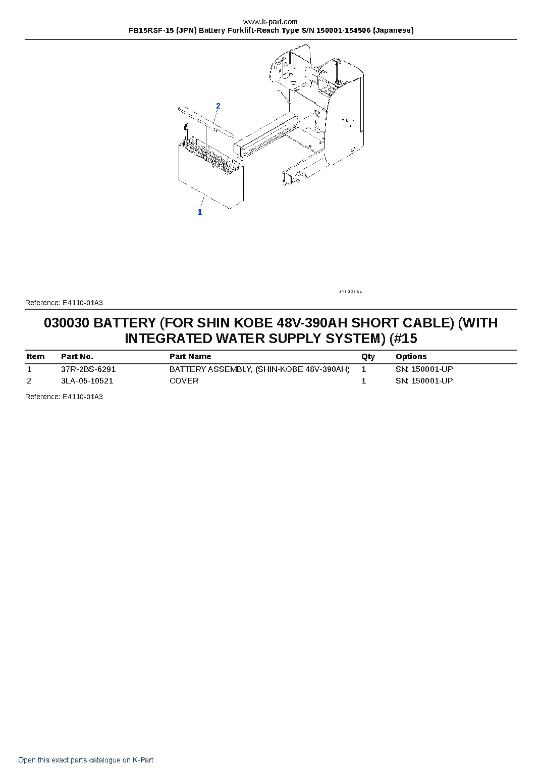 FB15RSF-15 (JPN) Battery Forklift-Reach Type S/N 150001-154506 (Japanese) – sample page 3 FB15RSF-15 (JPN) Battery Forklift-Reach Type S/N 150001-154506 (Japanese) – sample page 3