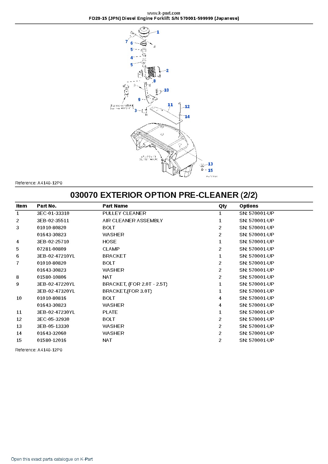 FD20-15 (JPN) Diesel Engine Forklift S/N 570001-599999 (Japanese) – sample page 7