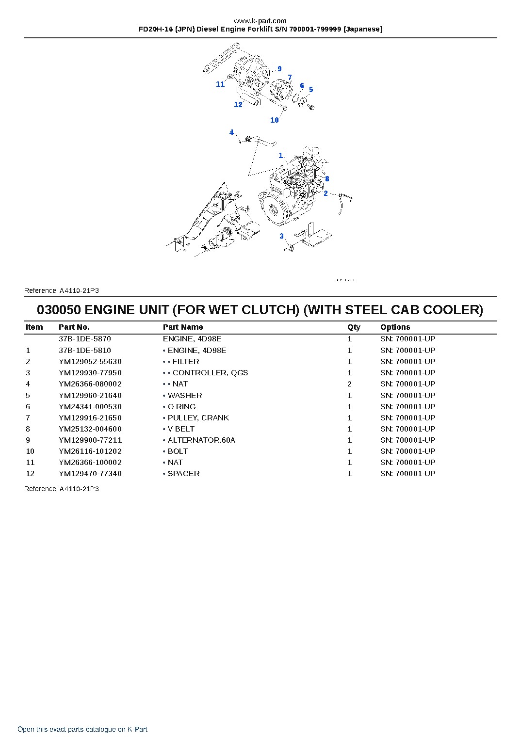 FD20H-16 (JPN) Diesel Engine Forklift S/N 700001-799999 (Japanese) – sample page 5 FD20H-16 (JPN) Diesel Engine Forklift S/N 700001-799999 (Japanese) – sample page 5