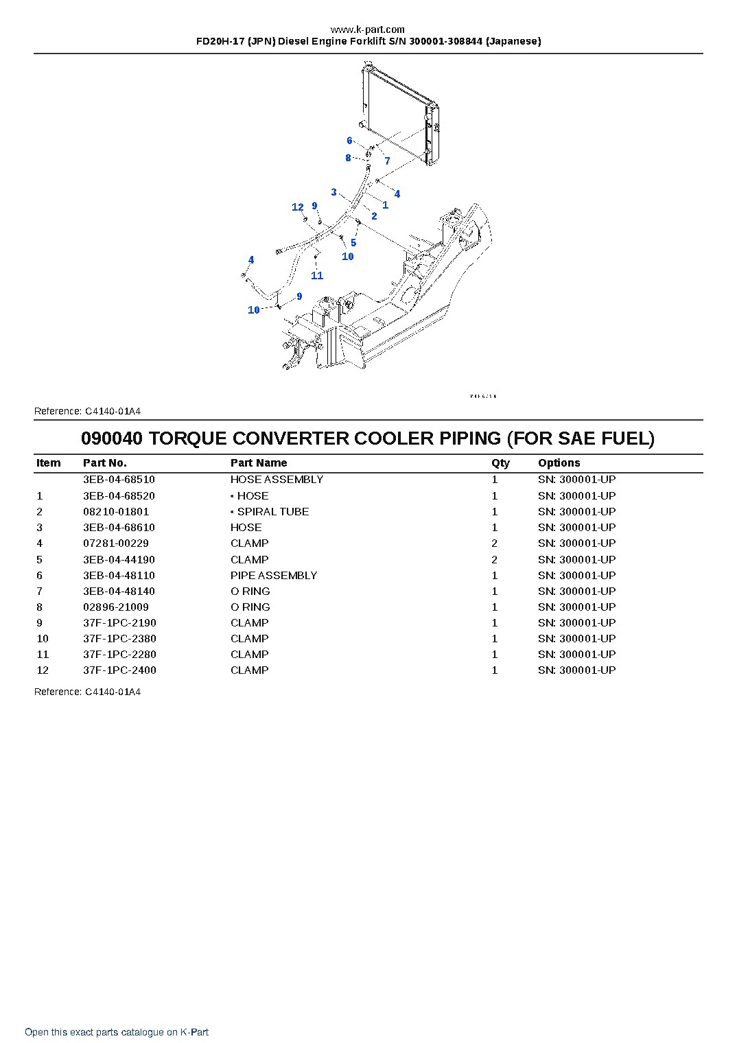 FD20H-17 (JPN) Diesel Engine Forklift S/N 300001-308844 (Japanese) – sample page 10