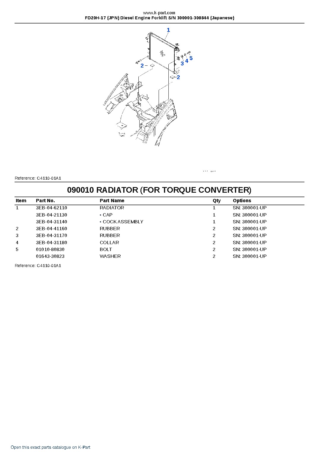 FD20H-17 (JPN) Diesel Engine Forklift S/N 300001-308844 (Japanese) – sample page 7