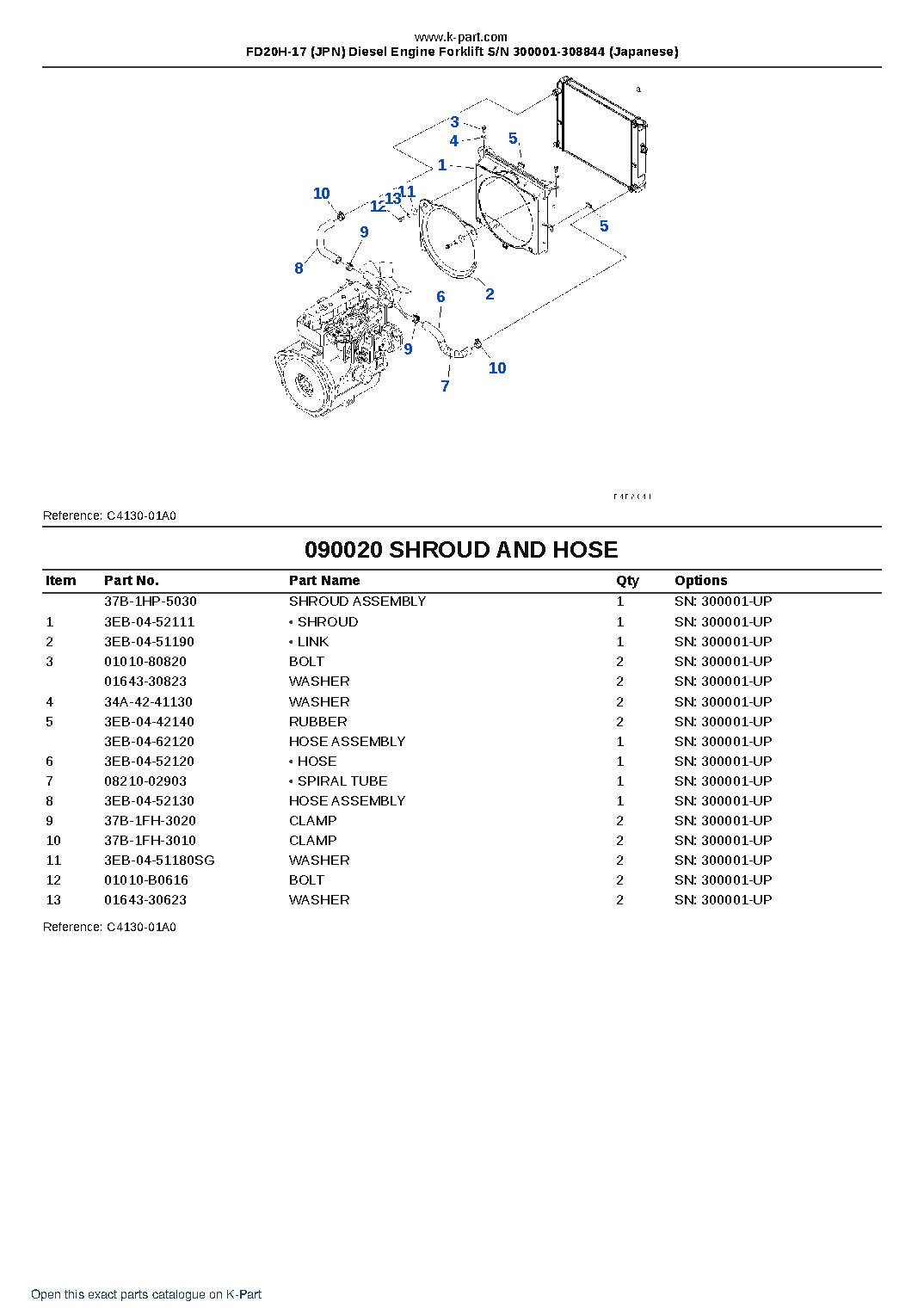 FD20H-17 (JPN) Diesel Engine Forklift S/N 300001-308844 (Japanese) – sample page 8