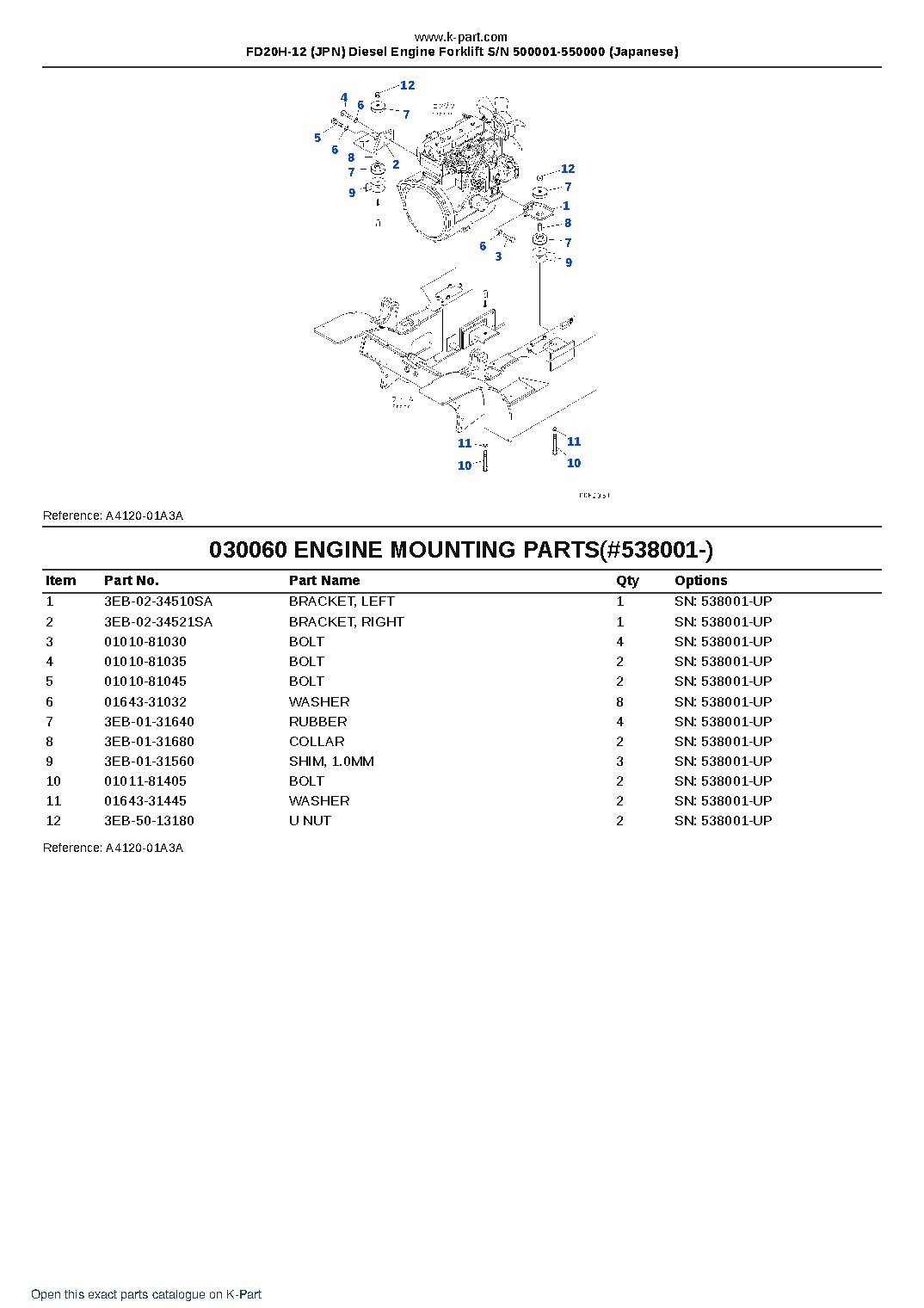 FD20H-12 (JPN) Diesel Engine Forklift S/N 500001-550000 (Japanese) – sample page 6