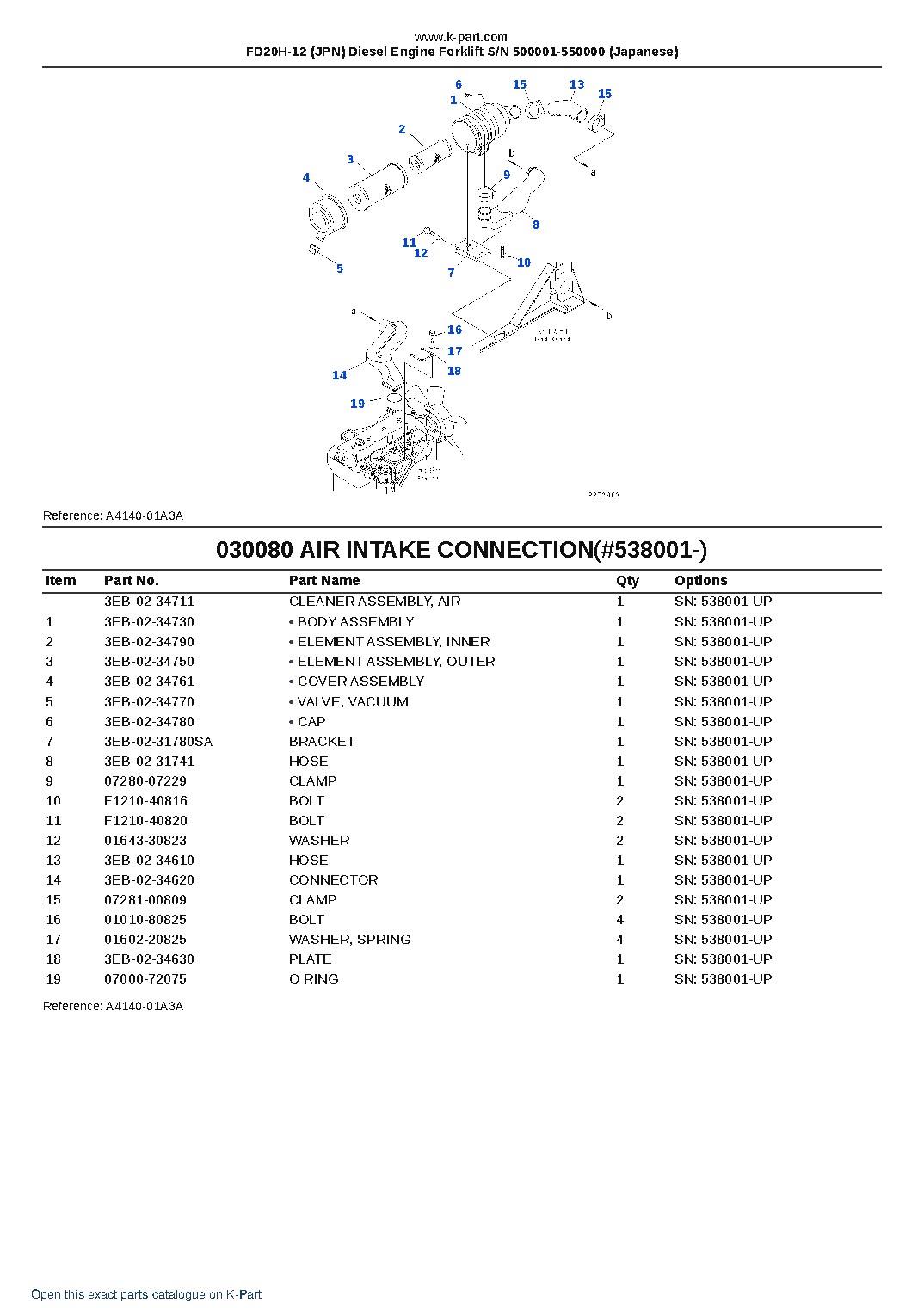 FD20H-12 (JPN) Diesel Engine Forklift S/N 500001-550000 (Japanese) – sample page 8