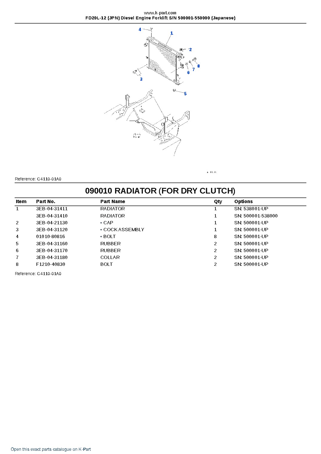 FD20L-12 (JPN) Diesel Engine Forklift S/N 500001-550000 (Japanese) – sample page 5