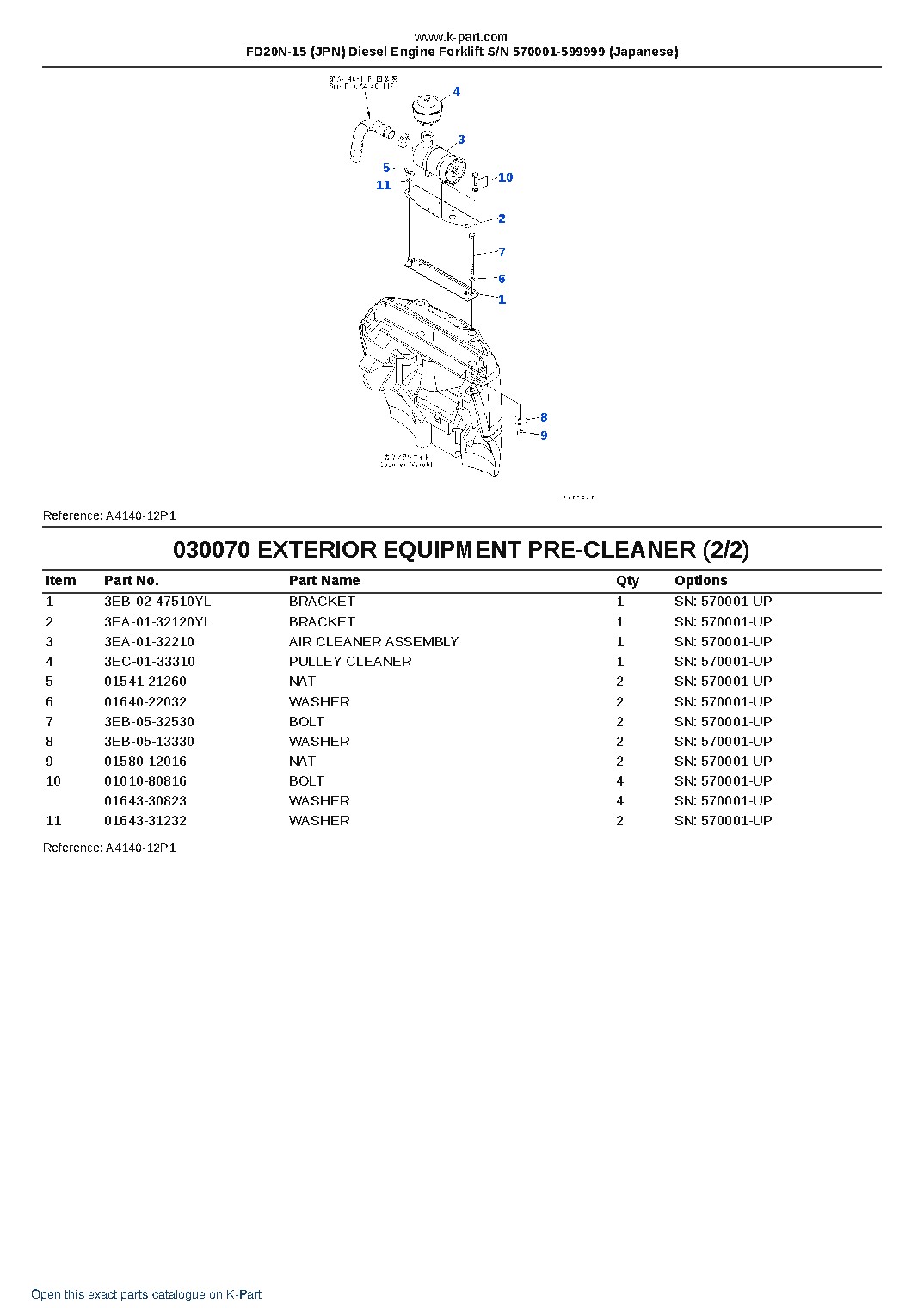 FD20N-15 (JPN) Diesel Engine Forklift S/N 570001-599999 (Japanese) – sample page 7