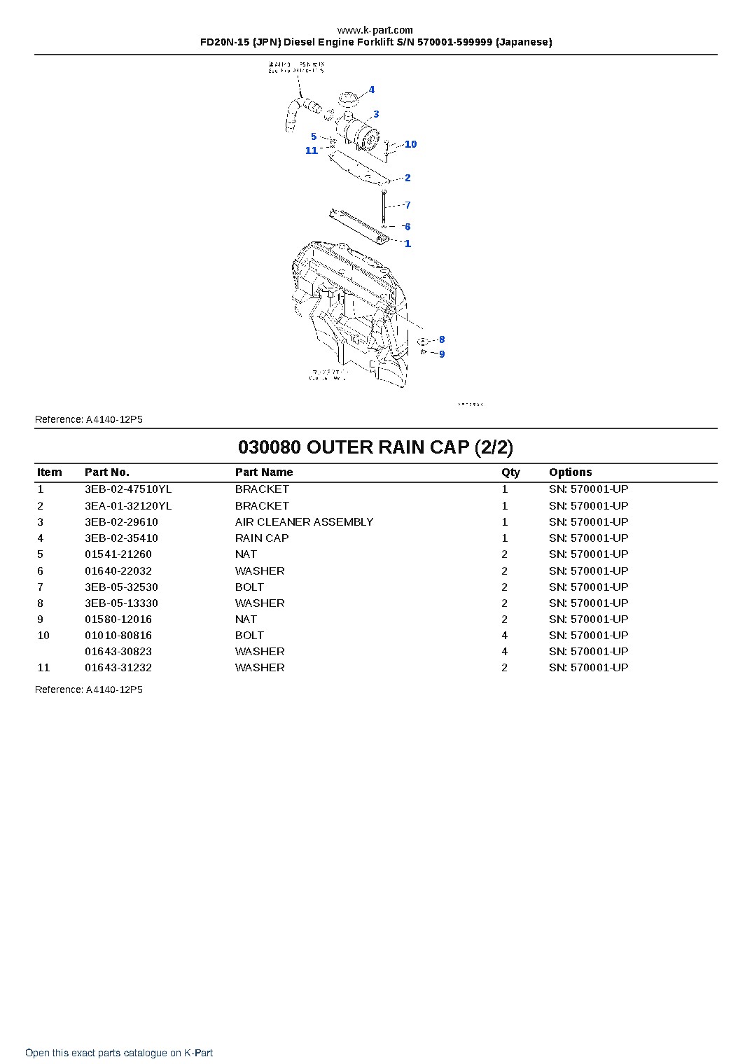 FD20N-15 (JPN) Diesel Engine Forklift S/N 570001-599999 (Japanese) – sample page 8