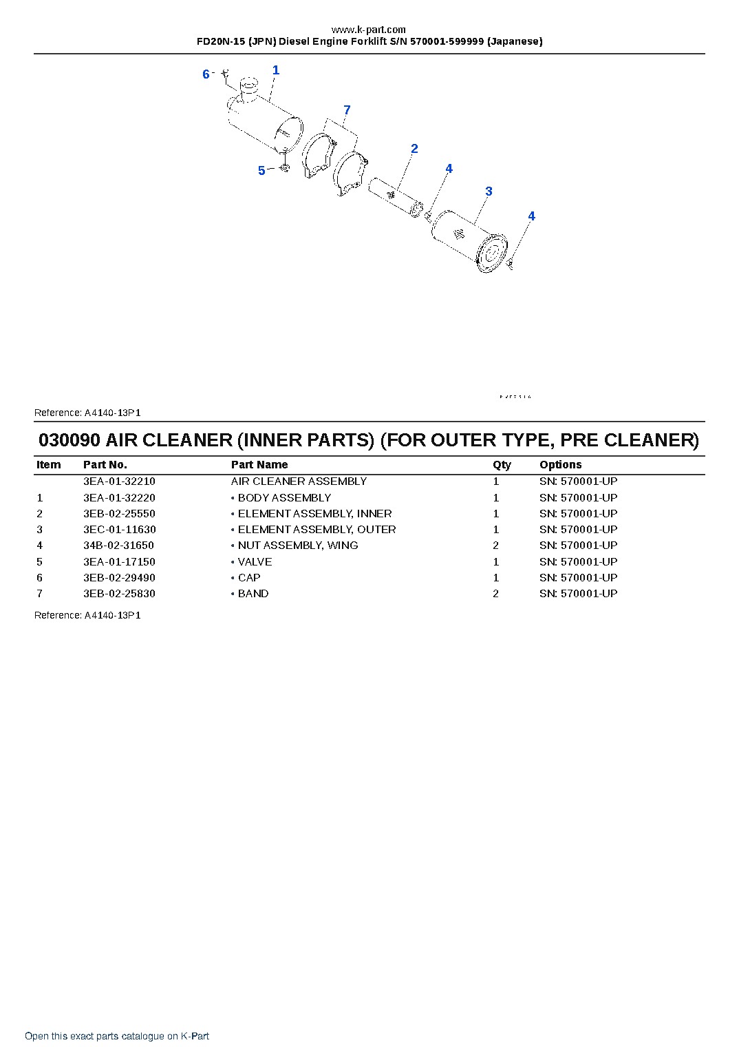FD20N-15 (JPN) Diesel Engine Forklift S/N 570001-599999 (Japanese) – sample page 9
