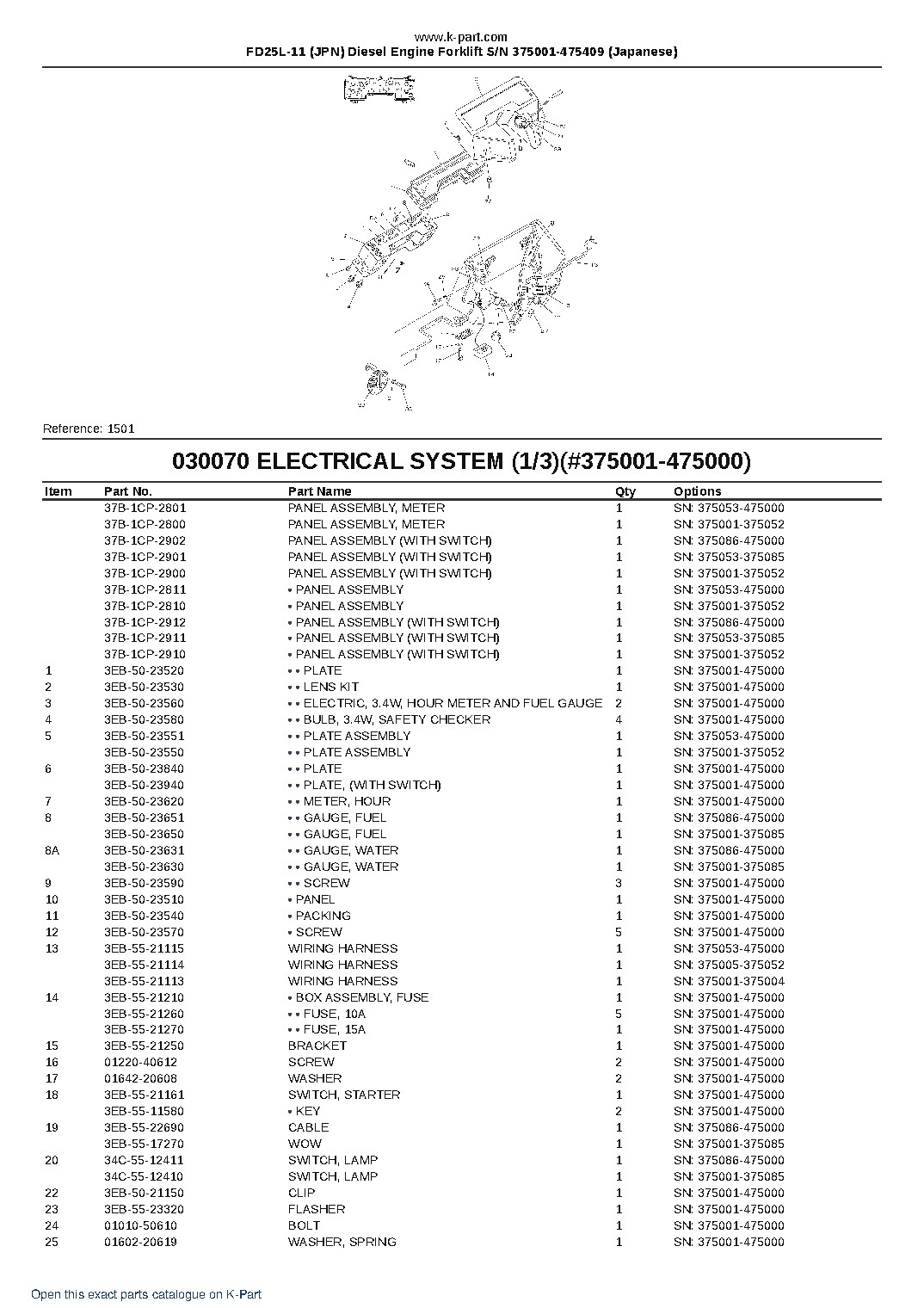 FD25L-11 (JPN) Diesel Engine Forklift S/N 375001-475409 (Japanese) – sample page 8