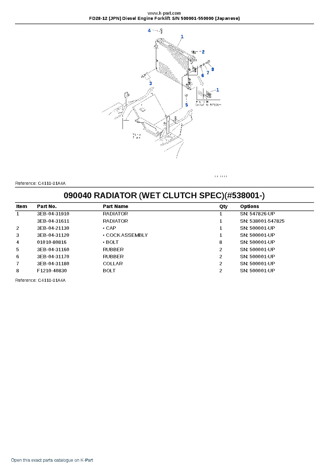 FD28-12 (JPN) Diesel Engine Forklift S/N 500001-550000 (Japanese) – sample page 10