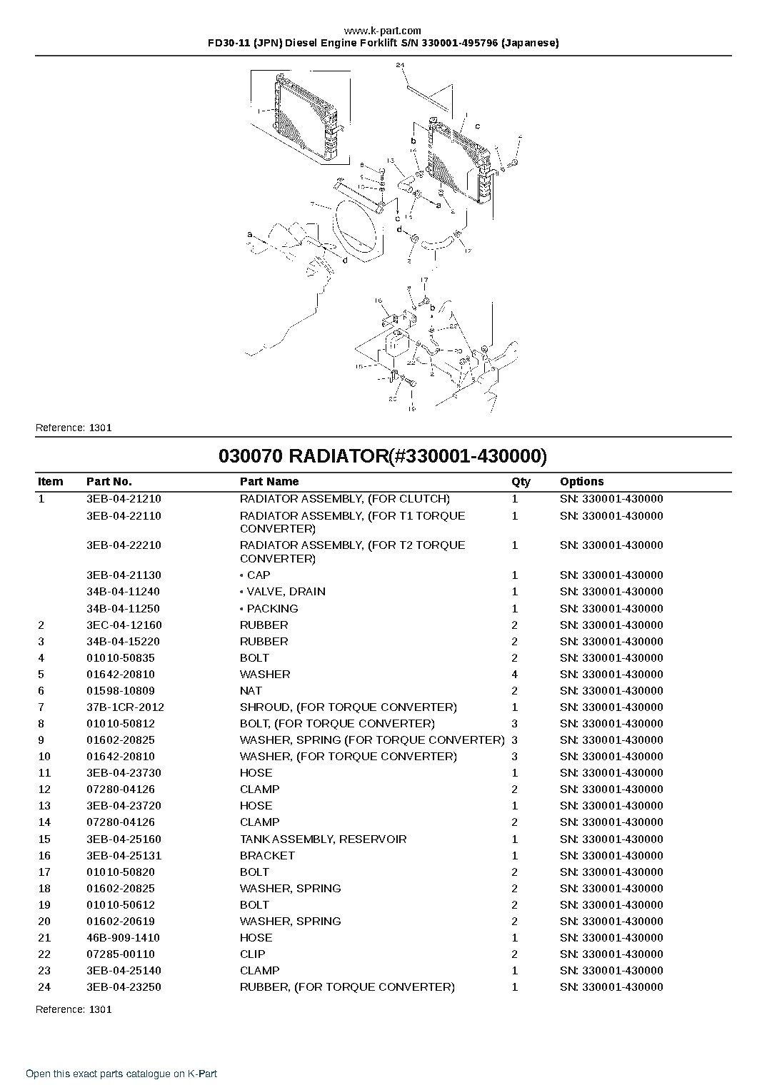FD30-11 (JPN) Diesel Engine Forklift S/N 330001-495796 (Japanese) – sample page 10