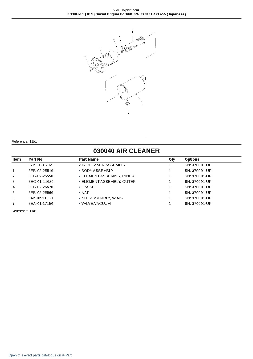 FD30H-11 (JPN) Diesel Engine Forklift S/N 370001-471900 (Japanese) – sample page 7