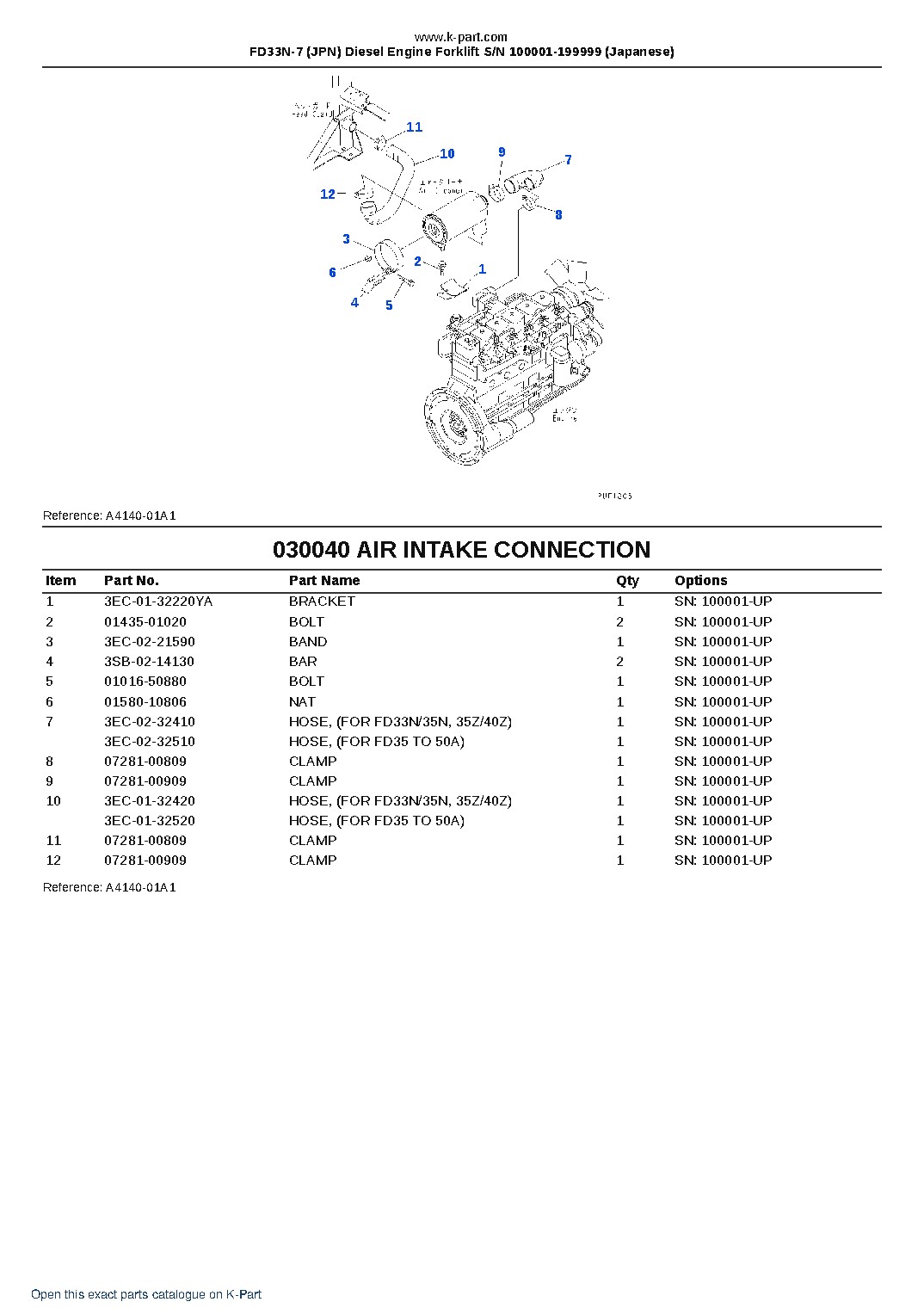 FD33N-7 (JPN) Diesel Engine Forklift S/N 100001-199999 (Japanese) – sample page 4 FD33N-7 (JPN) Diesel Engine Forklift S/N 100001-199999 (Japanese) – sample page 4