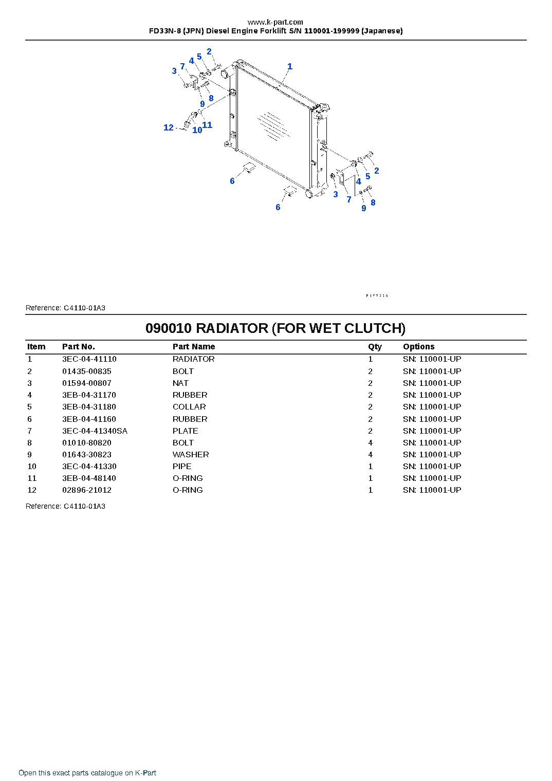 FD33N-8 (JPN) Diesel Engine Forklift S/N 110001-199999 (Japanese) – sample page 9