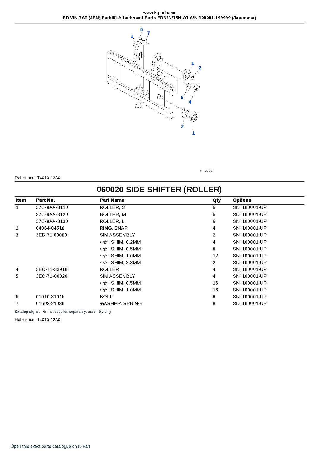 FD33N-7AT (JPN) Forklift Attachment Parts FD33N/35N-AT S/N 100001-199999 (Japanese) – sample page 5