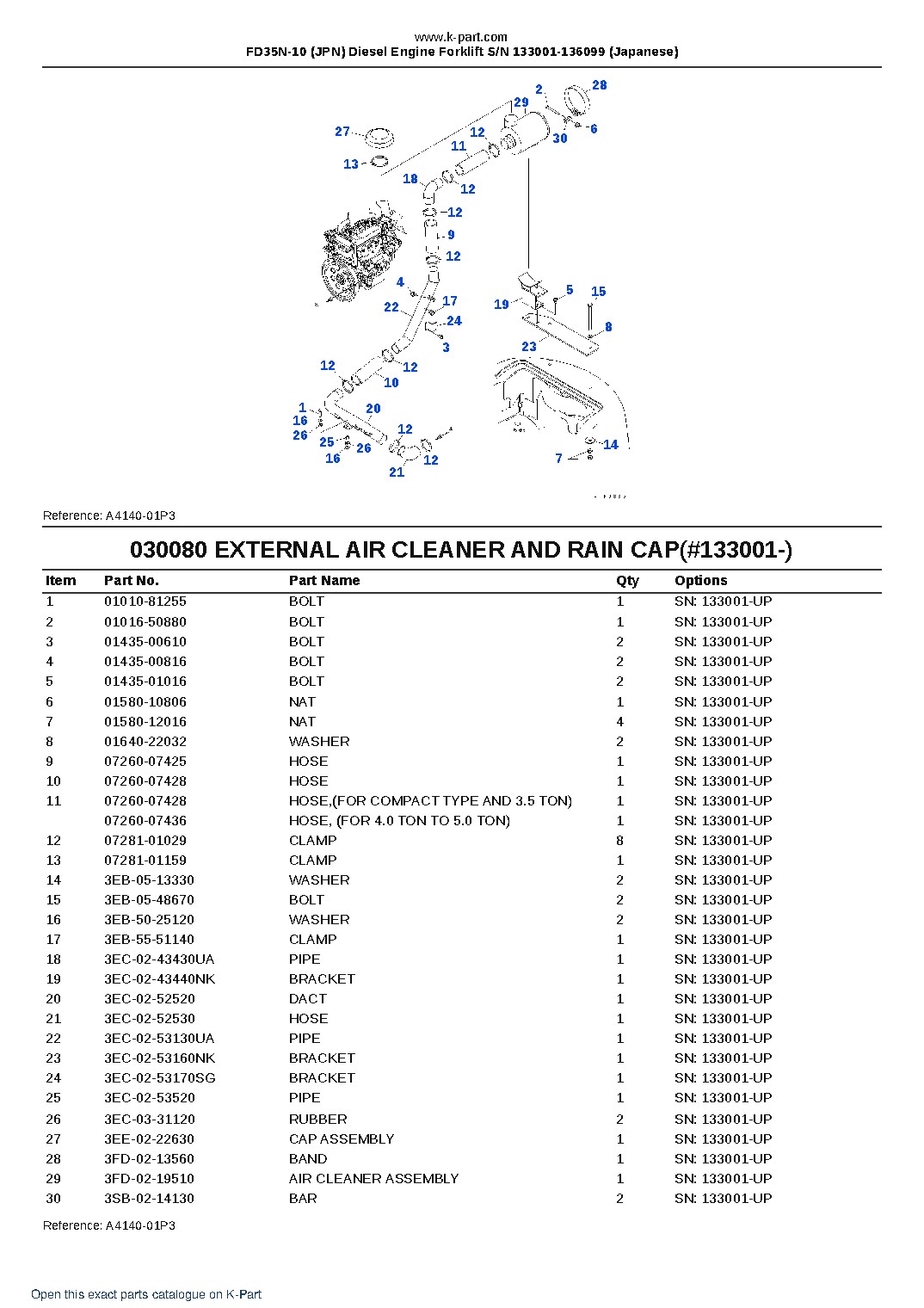 FD35N-10 (JPN) Diesel Engine Forklift S/N 133001-136099 (Japanese) – sample page 9