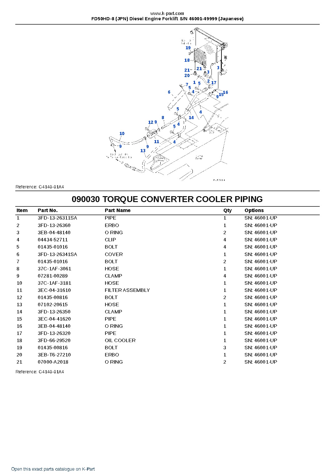 FD50HD-8 (JPN) Diesel Engine Forklift S/N 46001-49999 (Japanese) – sample page 8 FD50HD-8 (JPN) Diesel Engine Forklift S/N 46001-49999 (Japanese) – sample page 8