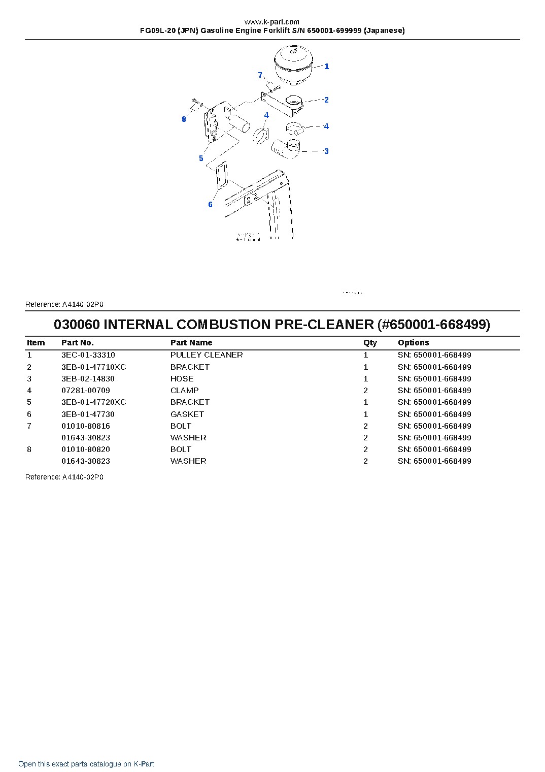 FG09L-20 (JPN) Gasoline Engine Forklift S/N 650001-699999 (Japanese) – sample page 6