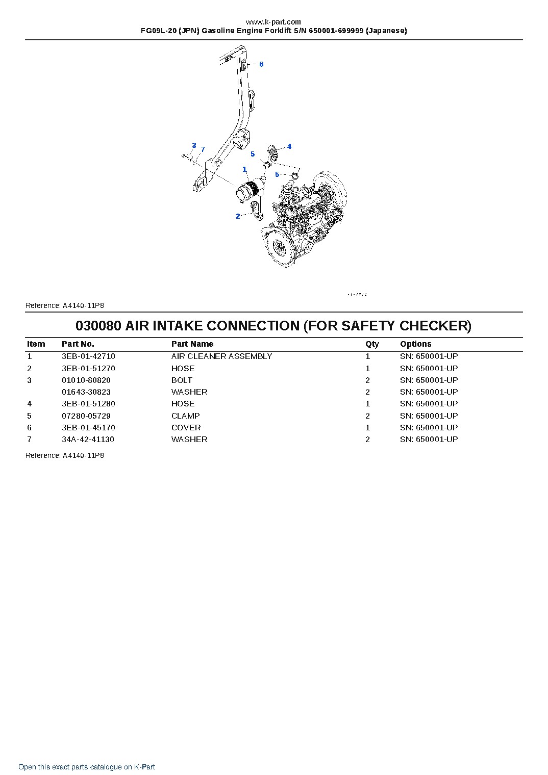 FG09L-20 (JPN) Gasoline Engine Forklift S/N 650001-699999 (Japanese) – sample page 9