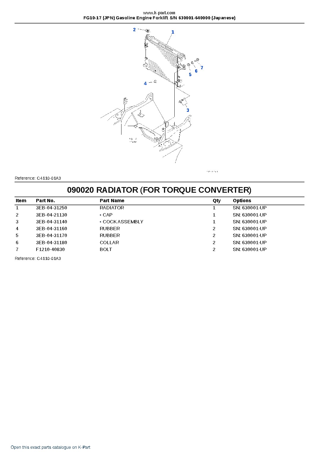 FG10-17 (JPN) Gasoline Engine Forklift S/N 630001-640000 (Japanese) – sample page 9