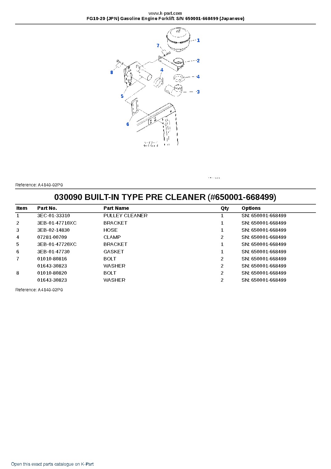 FG10-20 (JPN) Gasoline Engine Forklift S/N 650001-668499 (Japanese) – sample page 9