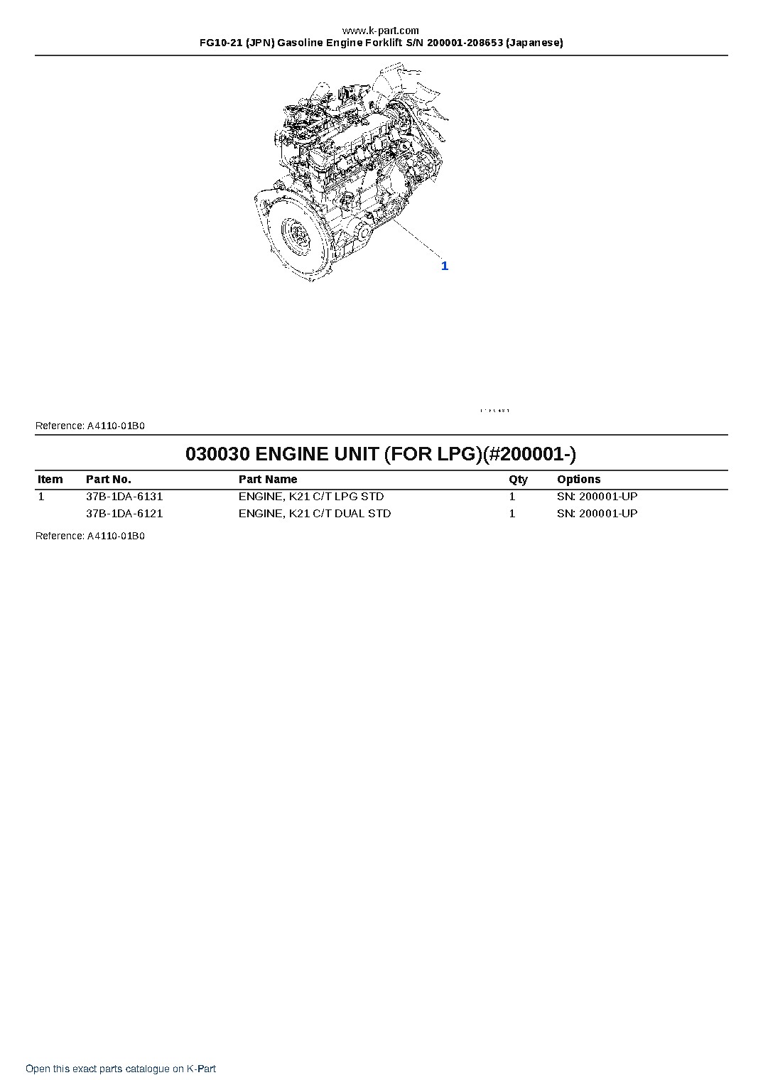 FG10-21 (JPN) Gasoline Engine Forklift S/N 200001-208653 (Japanese) – sample page 3