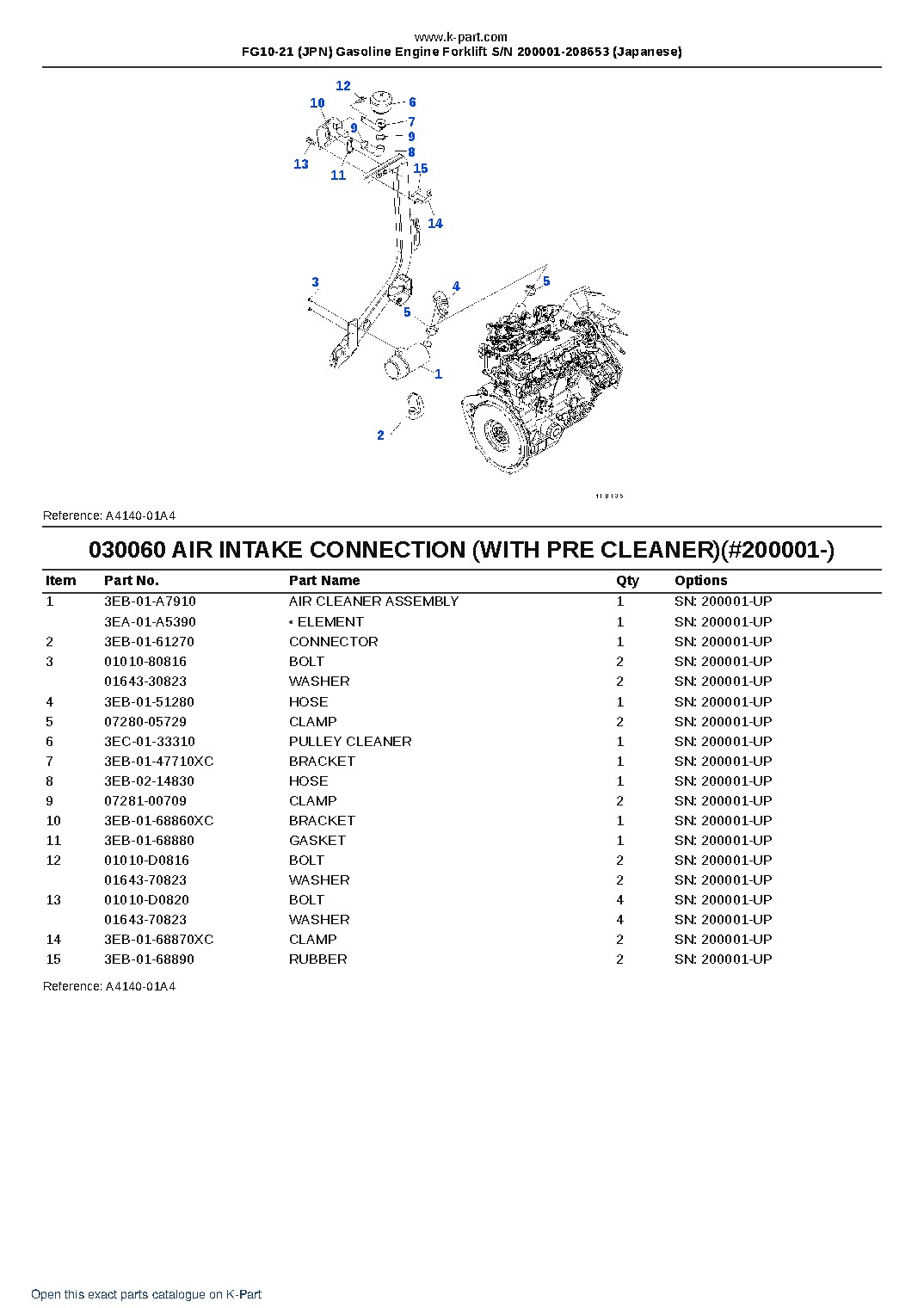 FG10-21 (JPN) Gasoline Engine Forklift S/N 200001-208653 (Japanese) – sample page 6