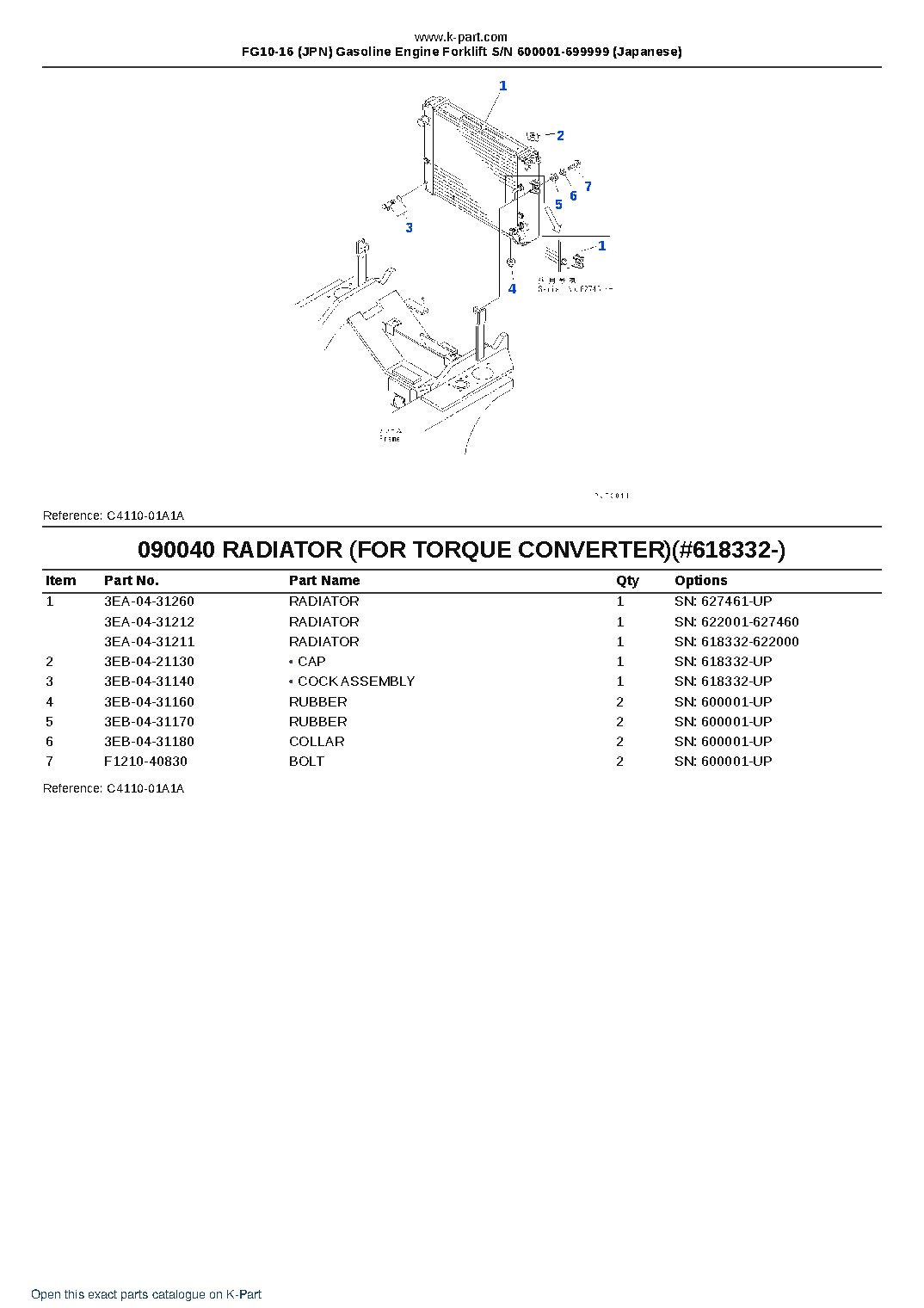 FG10-16 (JPN) Gasoline Engine Forklift S/N 600001-699999 (Japanese) – sample page 9
