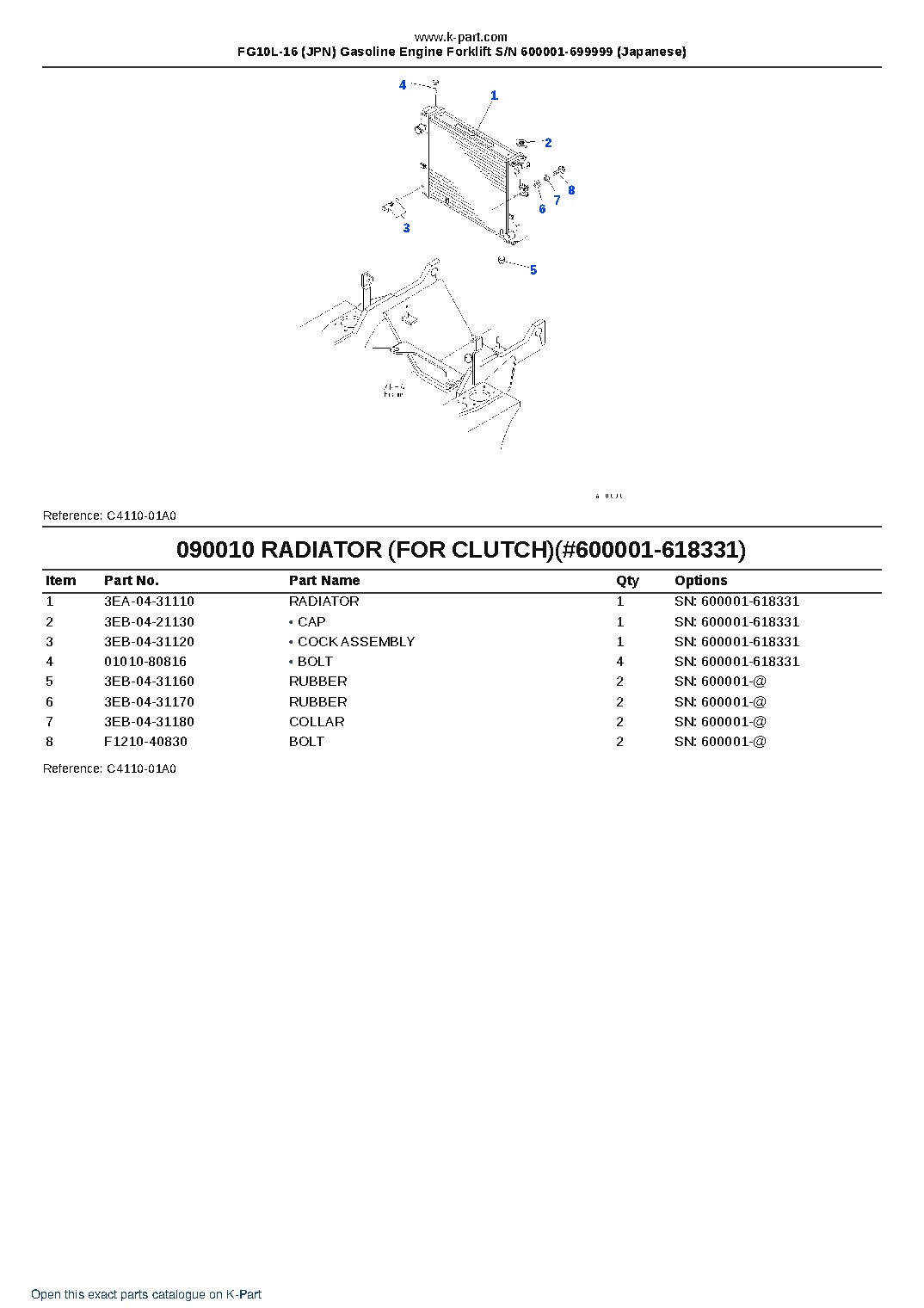 FG10L-16 (JPN) Gasoline Engine Forklift S/N 600001-699999 (Japanese) – sample page 6