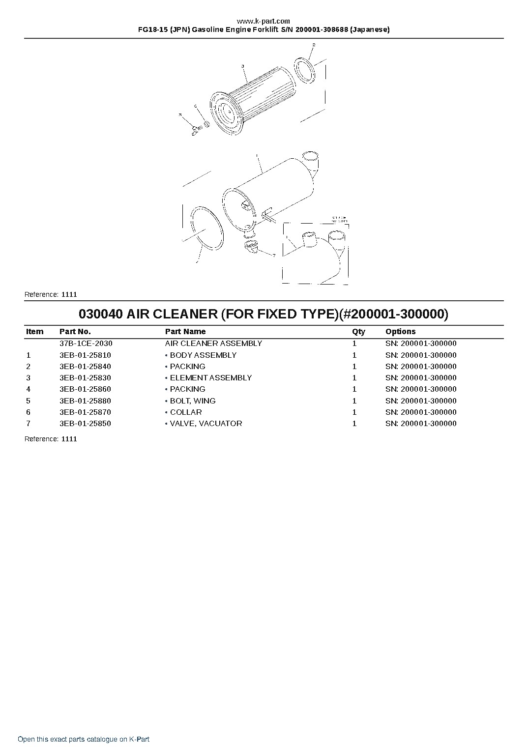 FG18-15 (JPN) Gasoline Engine Forklift S/N 200001-308688 (Japanese) – sample page 6