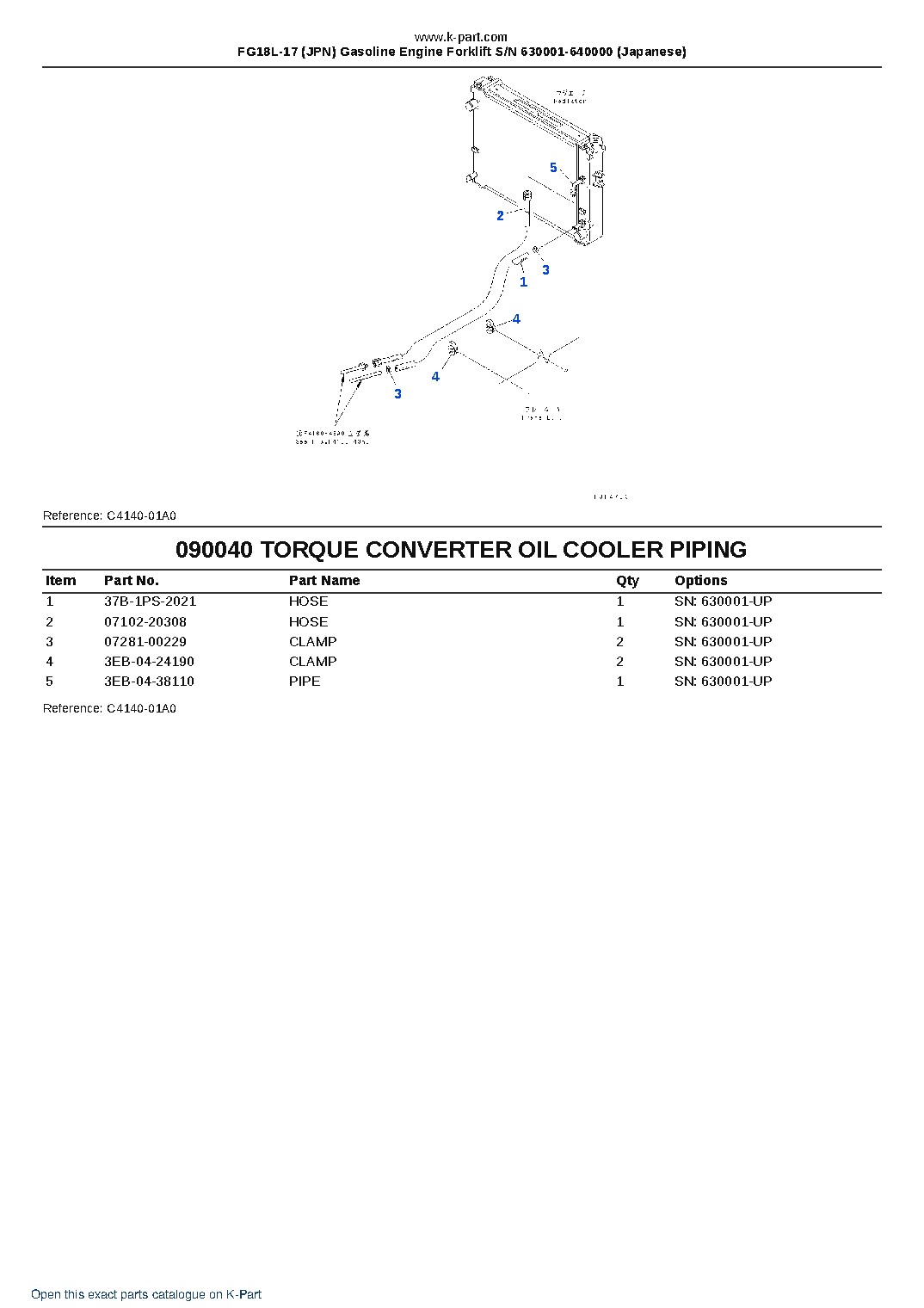 FG18L-17 (JPN) Gasoline Engine Forklift S/N 630001-640000 (Japanese) – sample page 10 FG18L-17 (JPN) Gasoline Engine Forklift S/N 630001-640000 (Japanese) – sample page 10
