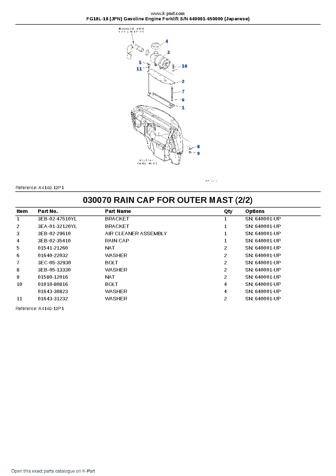 FG18L-18 (JPN) Gasoline Engine Forklift S/N 640001-650000 (Japanese) – sample page 7
