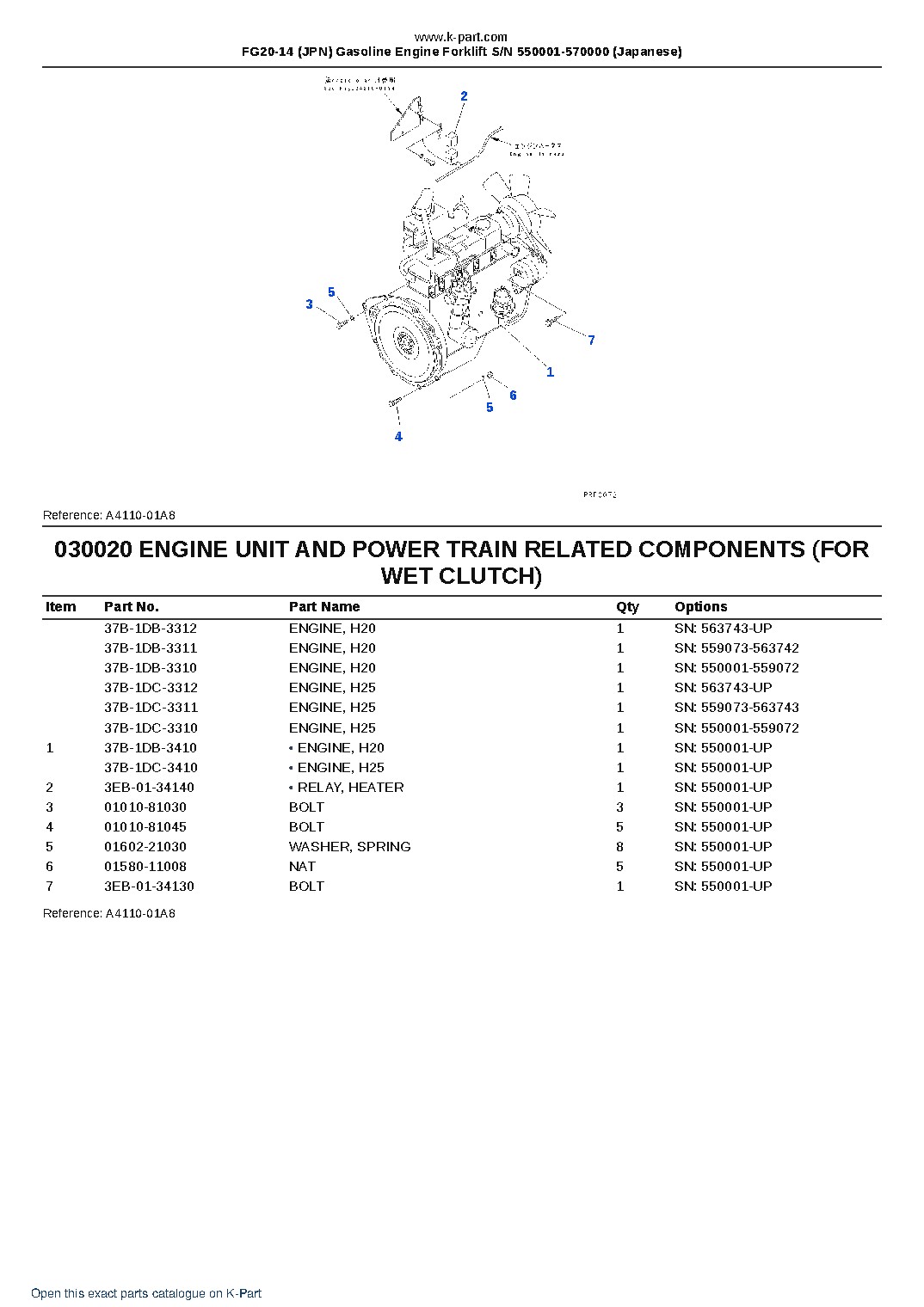FG20-14 (JPN) Gasoline Engine Forklift S/N 550001-570000 (Japanese) – sample page 3