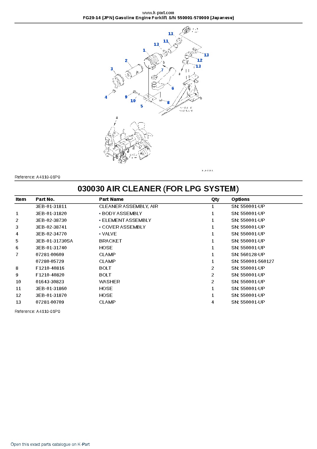 FG20-14 (JPN) Gasoline Engine Forklift S/N 550001-570000 (Japanese) – sample page 4