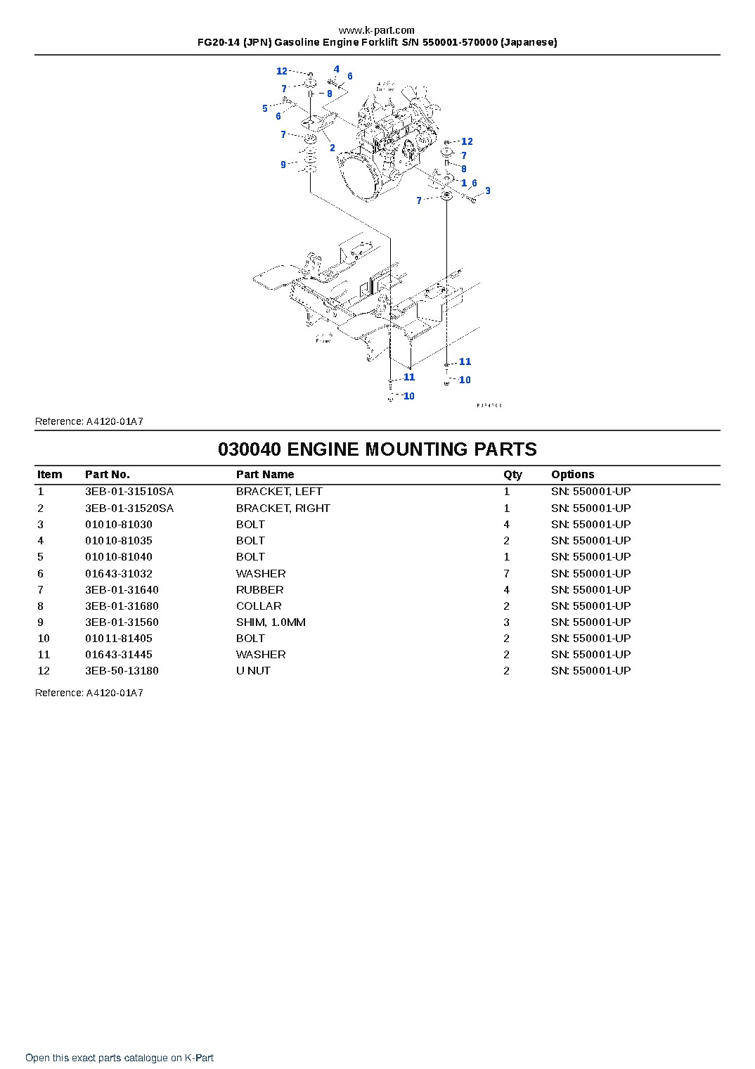 FG20-14 (JPN) Gasoline Engine Forklift S/N 550001-570000 (Japanese) – sample page 5