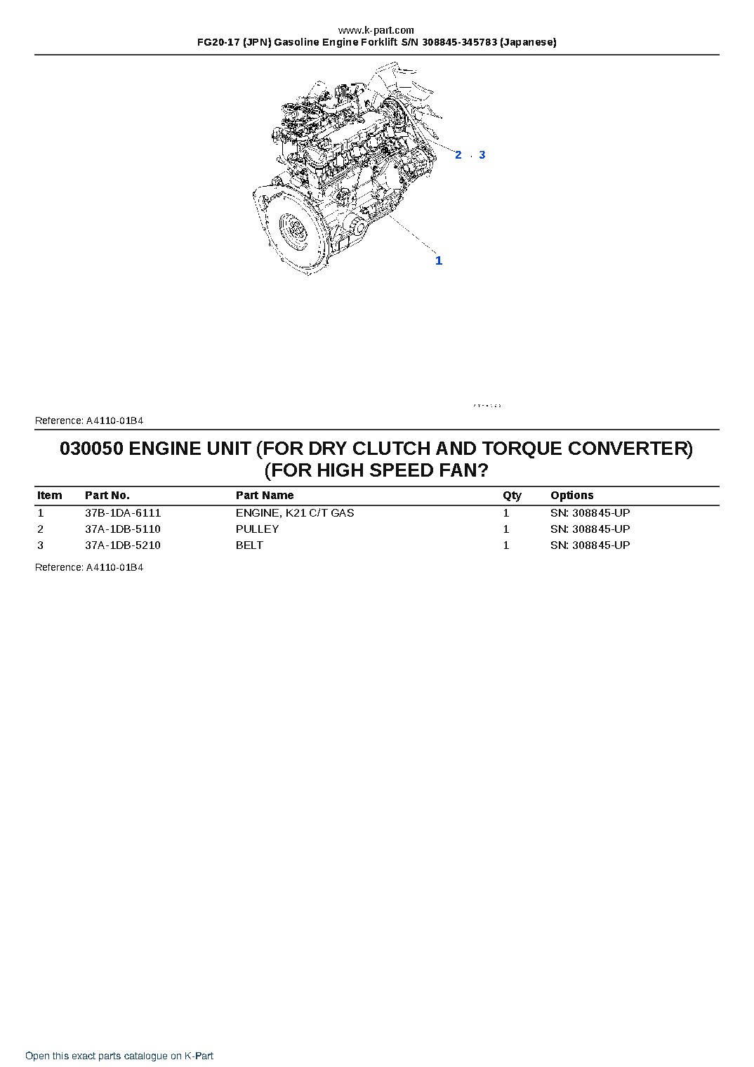 FG20-17 (JPN) Gasoline Engine Forklift S/N 308845-345783 (Japanese) – sample page 5 FG20-17 (JPN) Gasoline Engine Forklift S/N 308845-345783 (Japanese) – sample page 5