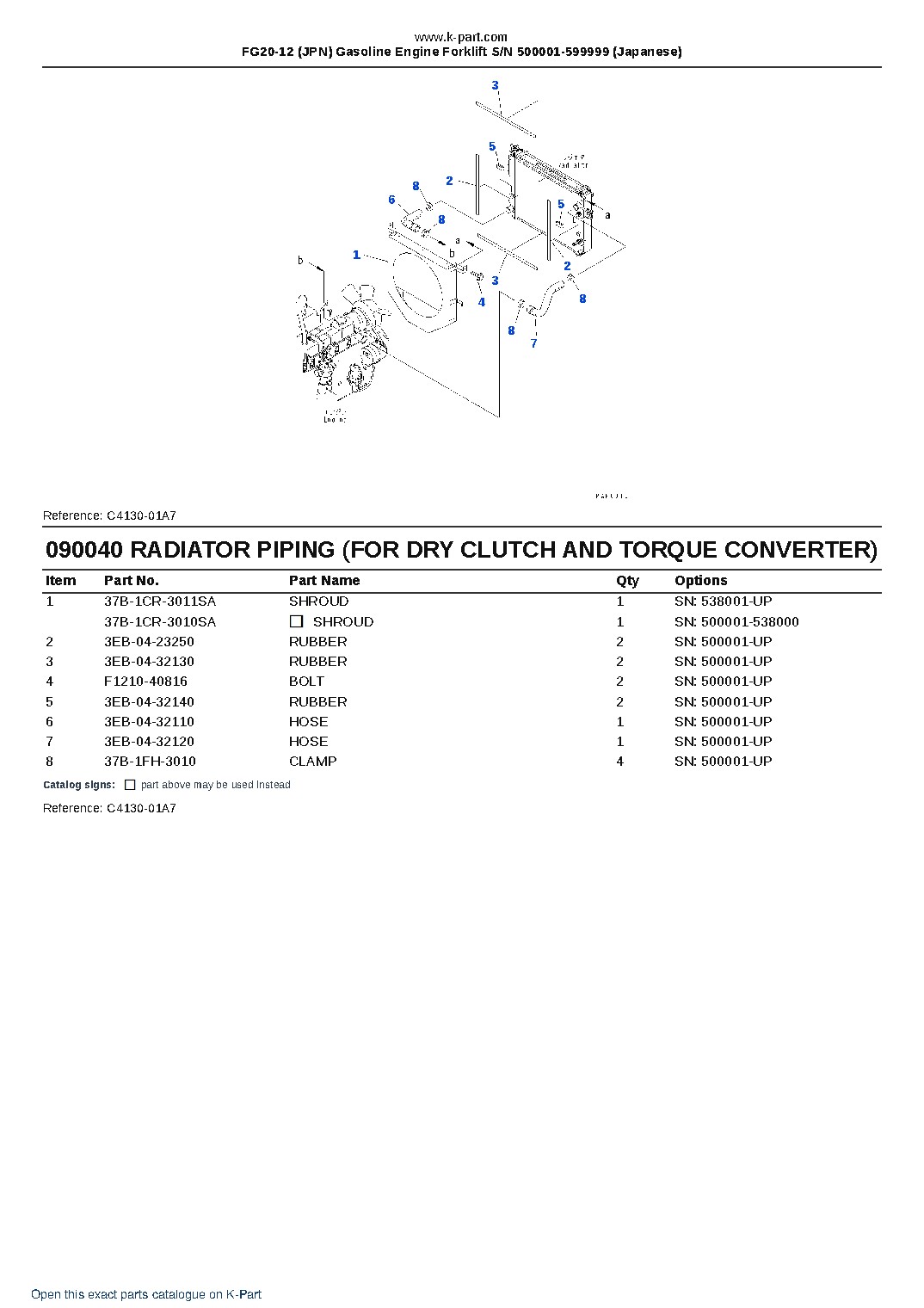 FG20-12 (JPN) Gasoline Engine Forklift S/N 500001-599999 (Japanese) – sample page 9 FG20-12 (JPN) Gasoline Engine Forklift S/N 500001-599999 (Japanese) – sample page 9