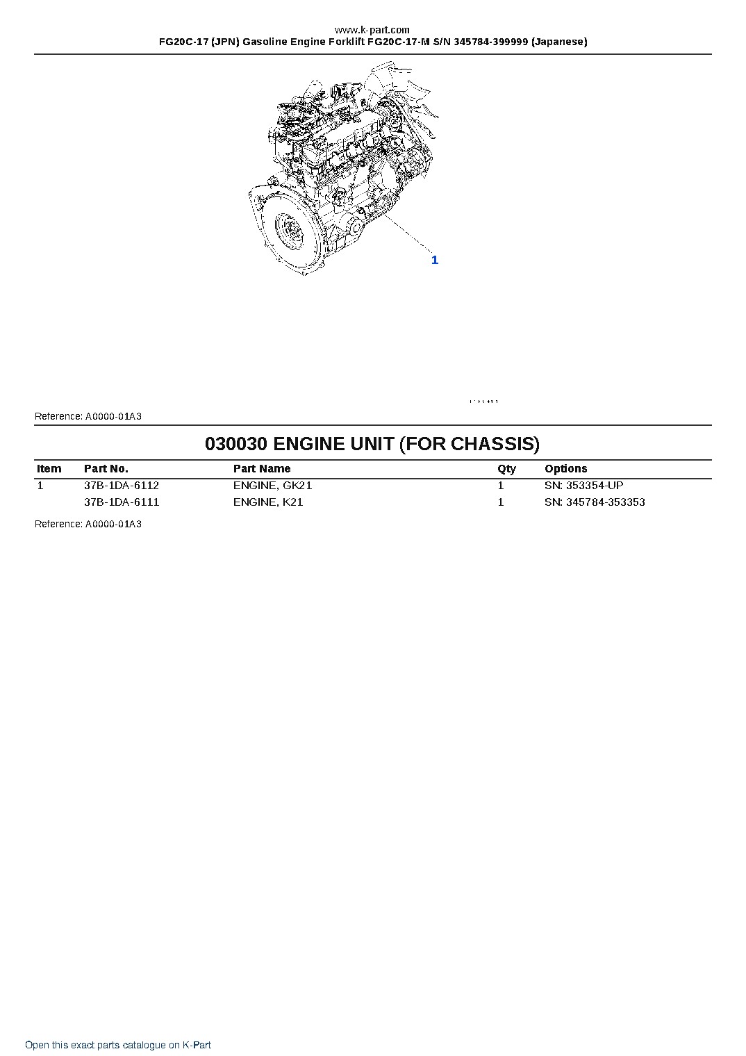 FG20C-17 (JPN) Gasoline Engine Forklift FG20C-17-M S/N 345784-399999 (Japanese) – sample page 3 FG20C-17 (JPN) Gasoline Engine Forklift FG20C-17-M S/N 345784-399999 (Japanese) – sample page 3