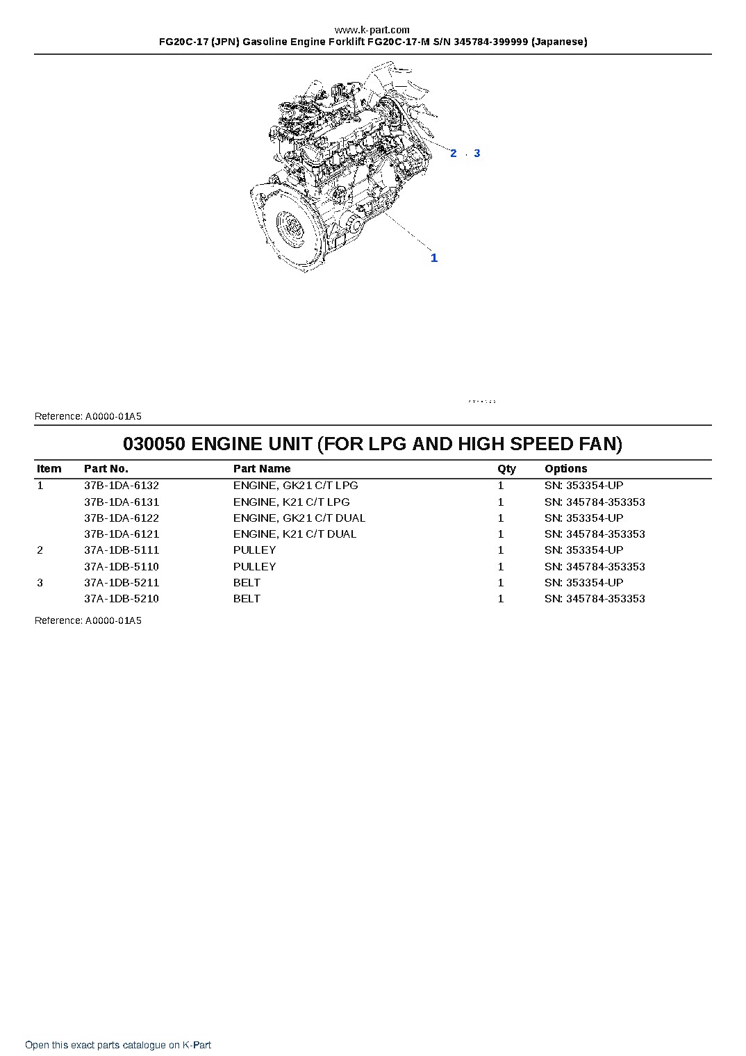 FG20C-17 (JPN) Gasoline Engine Forklift FG20C-17-M S/N 345784-399999 (Japanese) – sample page 5 FG20C-17 (JPN) Gasoline Engine Forklift FG20C-17-M S/N 345784-399999 (Japanese) – sample page 5