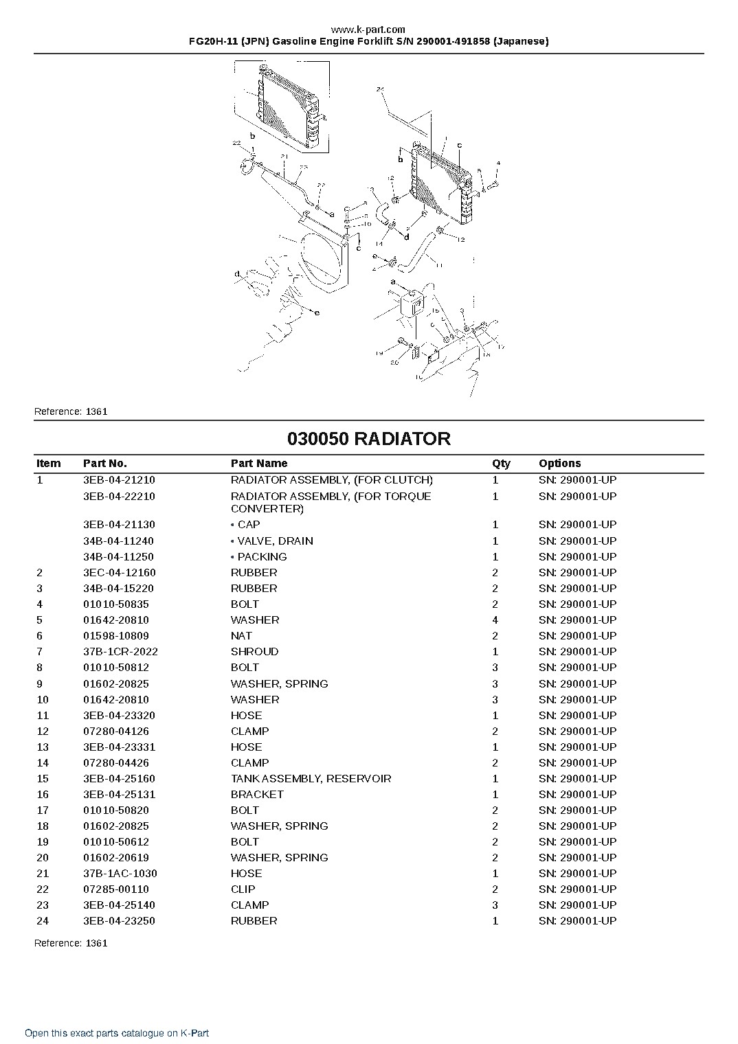 FG20H-11 (JPN) Gasoline Engine Forklift S/N 290001-491858 (Japanese) – sample page 7 FG20H-11 (JPN) Gasoline Engine Forklift S/N 290001-491858 (Japanese) – sample page 7