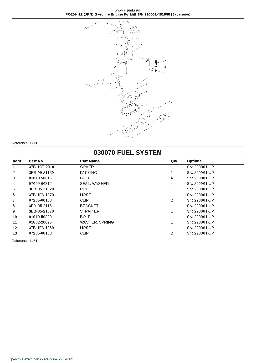 FG20H-11 (JPN) Gasoline Engine Forklift S/N 290001-491858 (Japanese) – sample page 9 FG20H-11 (JPN) Gasoline Engine Forklift S/N 290001-491858 (Japanese) – sample page 9