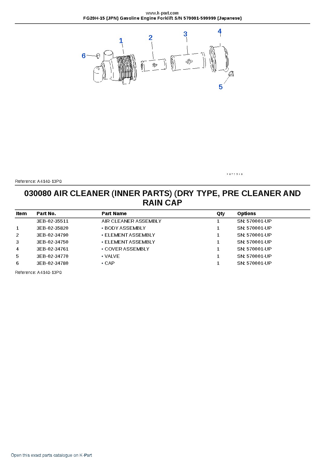 FG20H-15 (JPN) Gasoline Engine Forklift S/N 570001-599999 (Japanese) – sample page 8 FG20H-15 (JPN) Gasoline Engine Forklift S/N 570001-599999 (Japanese) – sample page 8