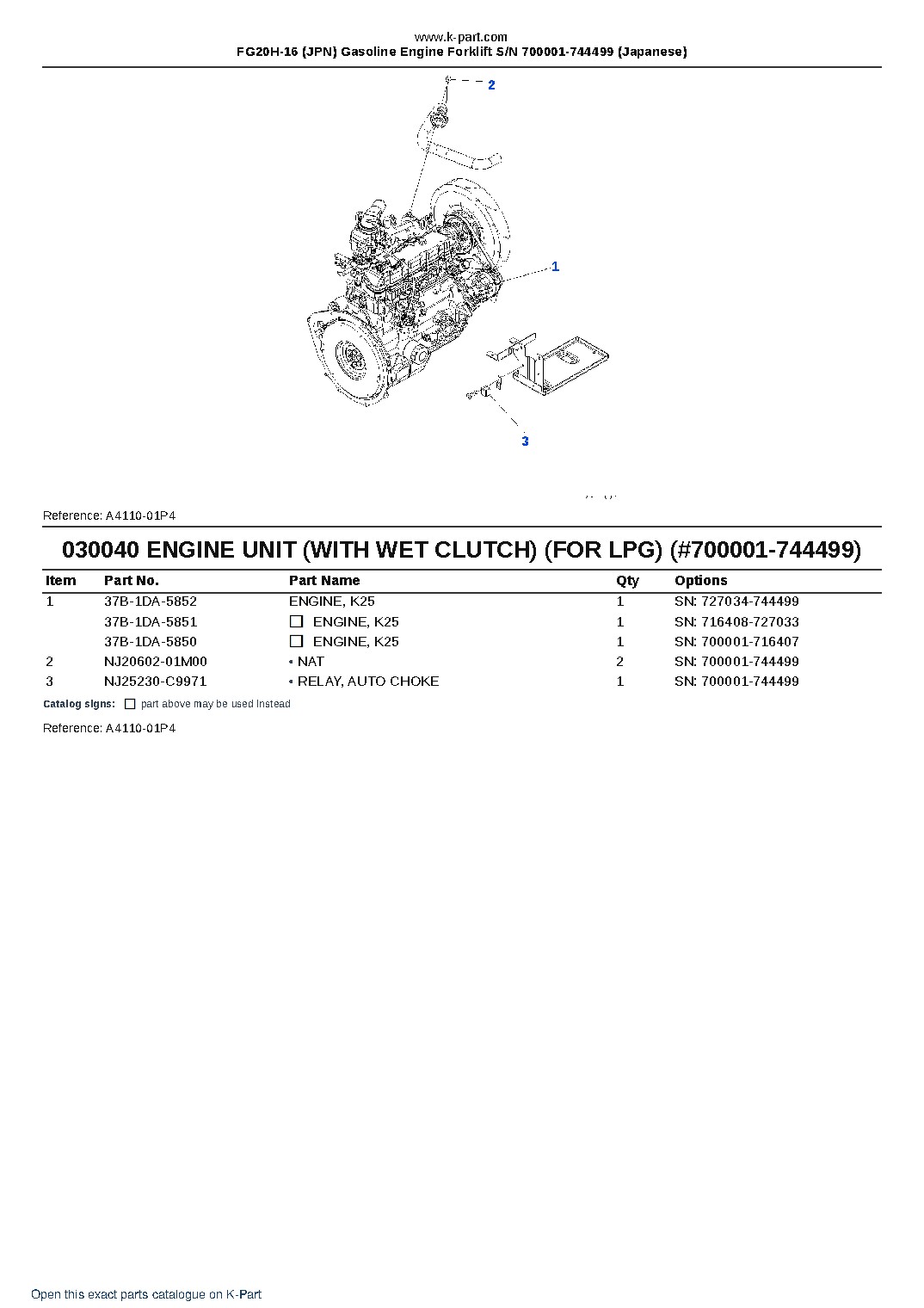 FG20H-16 (JPN) Gasoline Engine Forklift S/N 700001-744499 (Japanese) – sample page 4