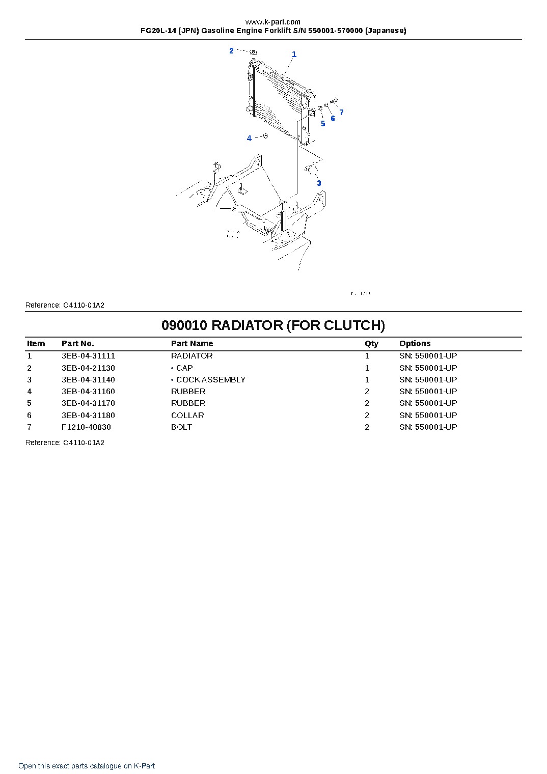 FG20L-14 (JPN) Gasoline Engine Forklift S/N 550001-570000 (Japanese) – sample page 7 FG20L-14 (JPN) Gasoline Engine Forklift S/N 550001-570000 (Japanese) – sample page 7