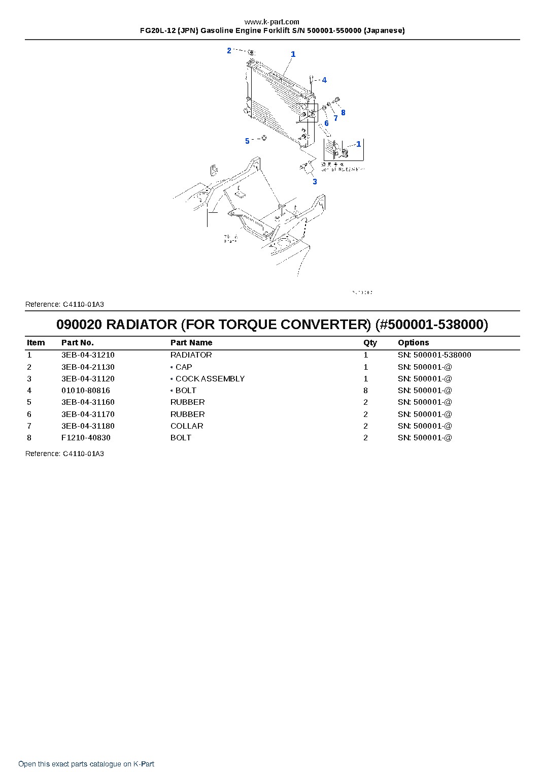 FG20L-12 (JPN) Gasoline Engine Forklift S/N 500001-550000 (Japanese) – sample page 6 FG20L-12 (JPN) Gasoline Engine Forklift S/N 500001-550000 (Japanese) – sample page 6