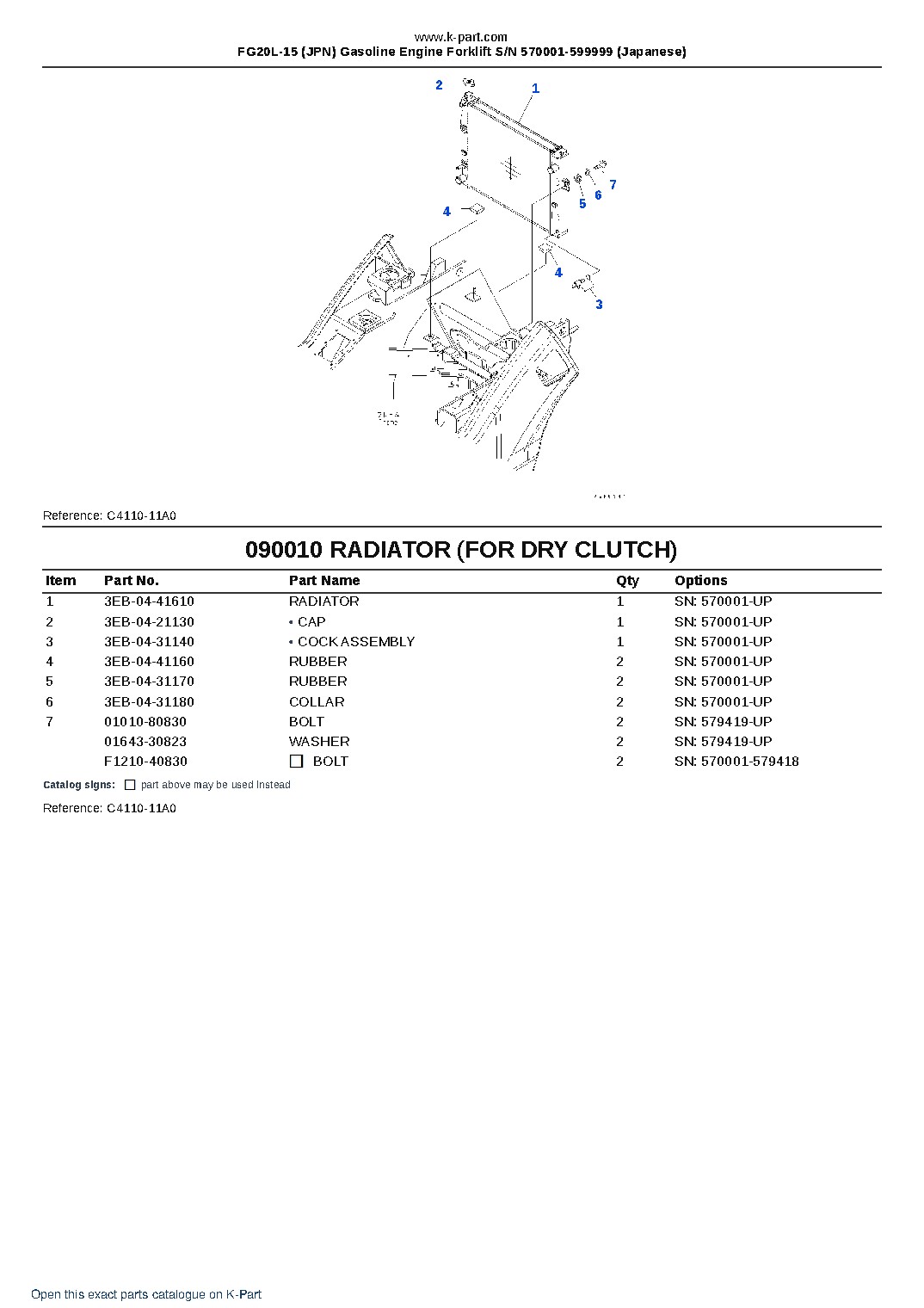 FG20L-15 (JPN) Gasoline Engine Forklift S/N 570001-599999 (Japanese) – sample page 8