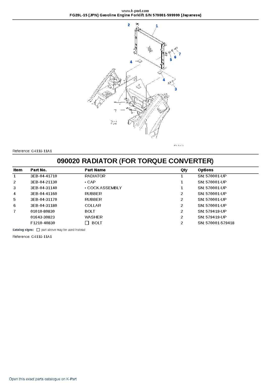 FG20L-15 (JPN) Gasoline Engine Forklift S/N 570001-599999 (Japanese) – sample page 9