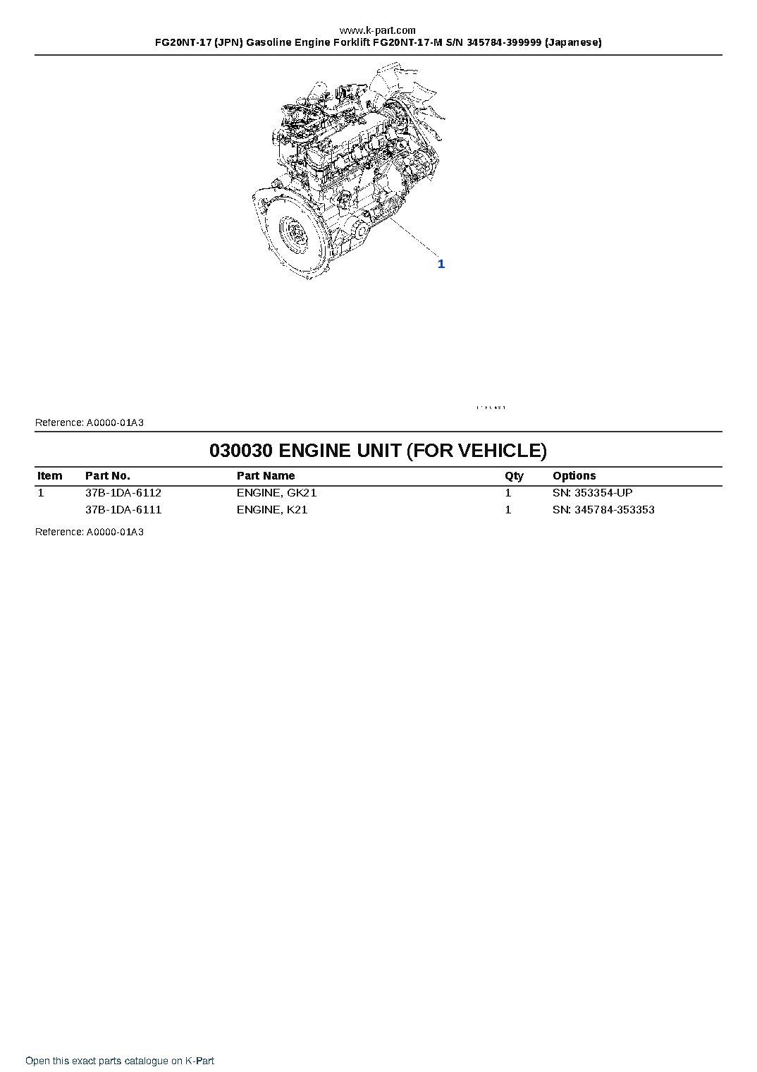 FG20NT-17 (JPN) Gasoline Engine Forklift FG20NT-17-M S/N 345784-399999 (Japanese) – sample page 3 FG20NT-17 (JPN) Gasoline Engine Forklift FG20NT-17-M S/N 345784-399999 (Japanese) – sample page 3